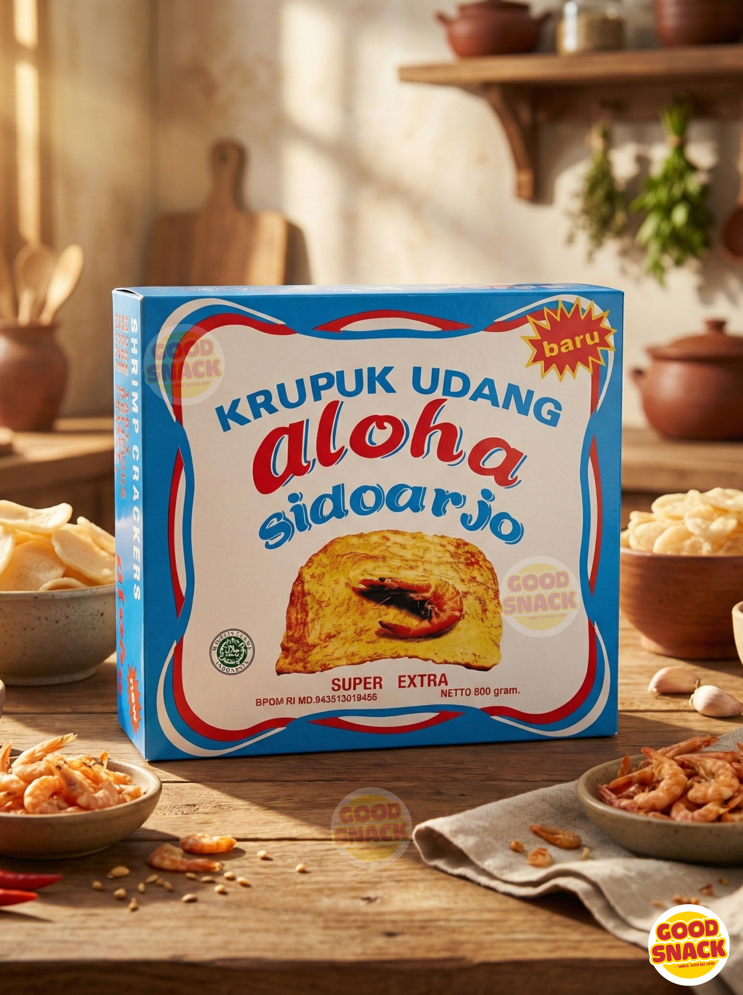 Aloha Sidoarjo Krupuk Udang Super Extra 500g