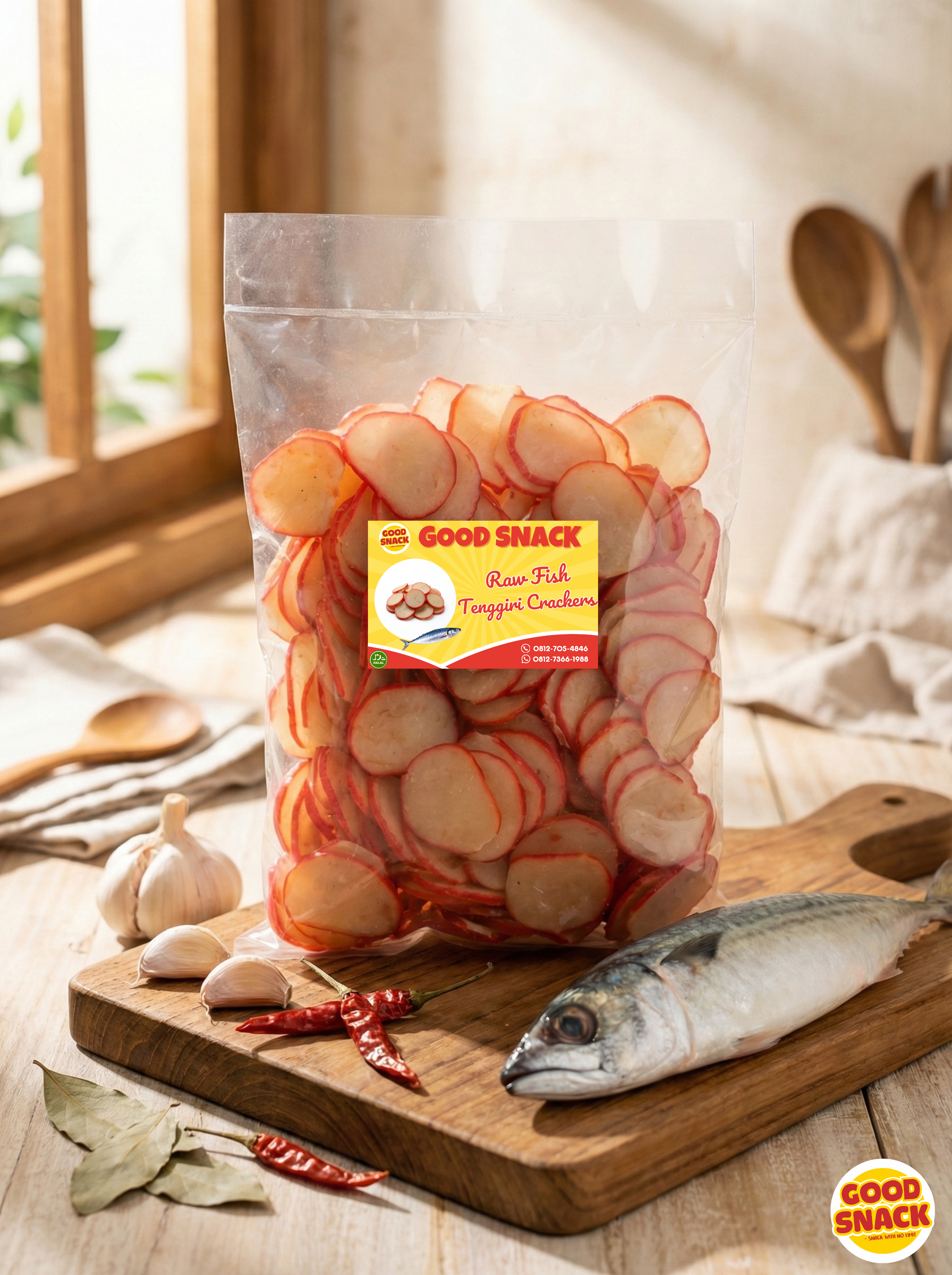 Raw Fish Tenggiri Crackers - Tanjung Pinang 500g