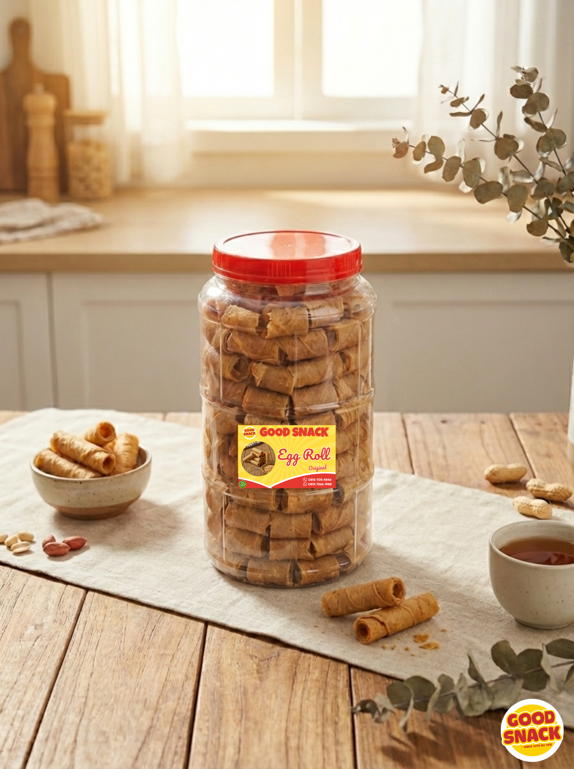 Kue Rokok Original (Traditional Egg Roll)