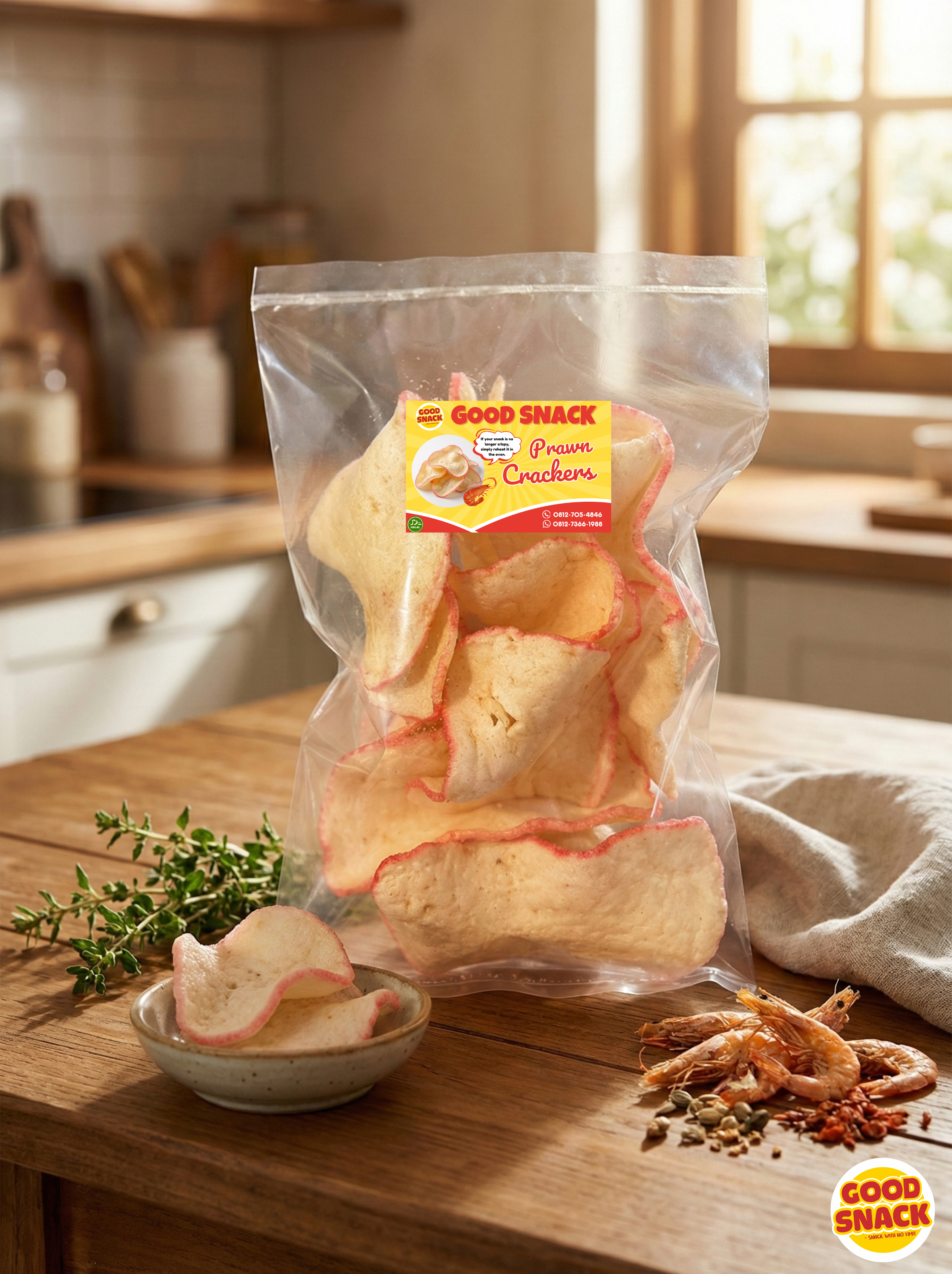 Prawn Crackers (Pink Edge)