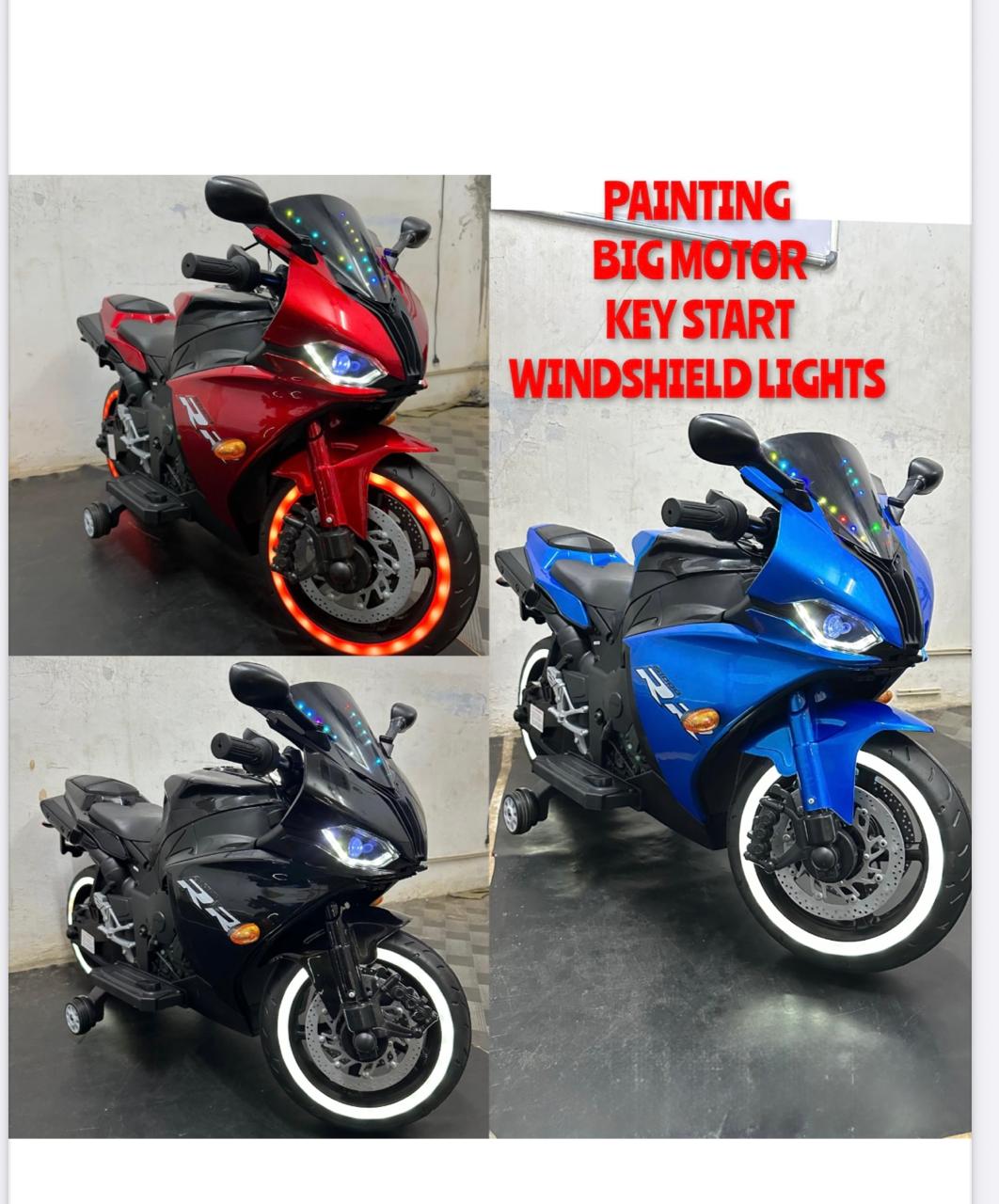 Sporty Kids Ride-On Motorcycle