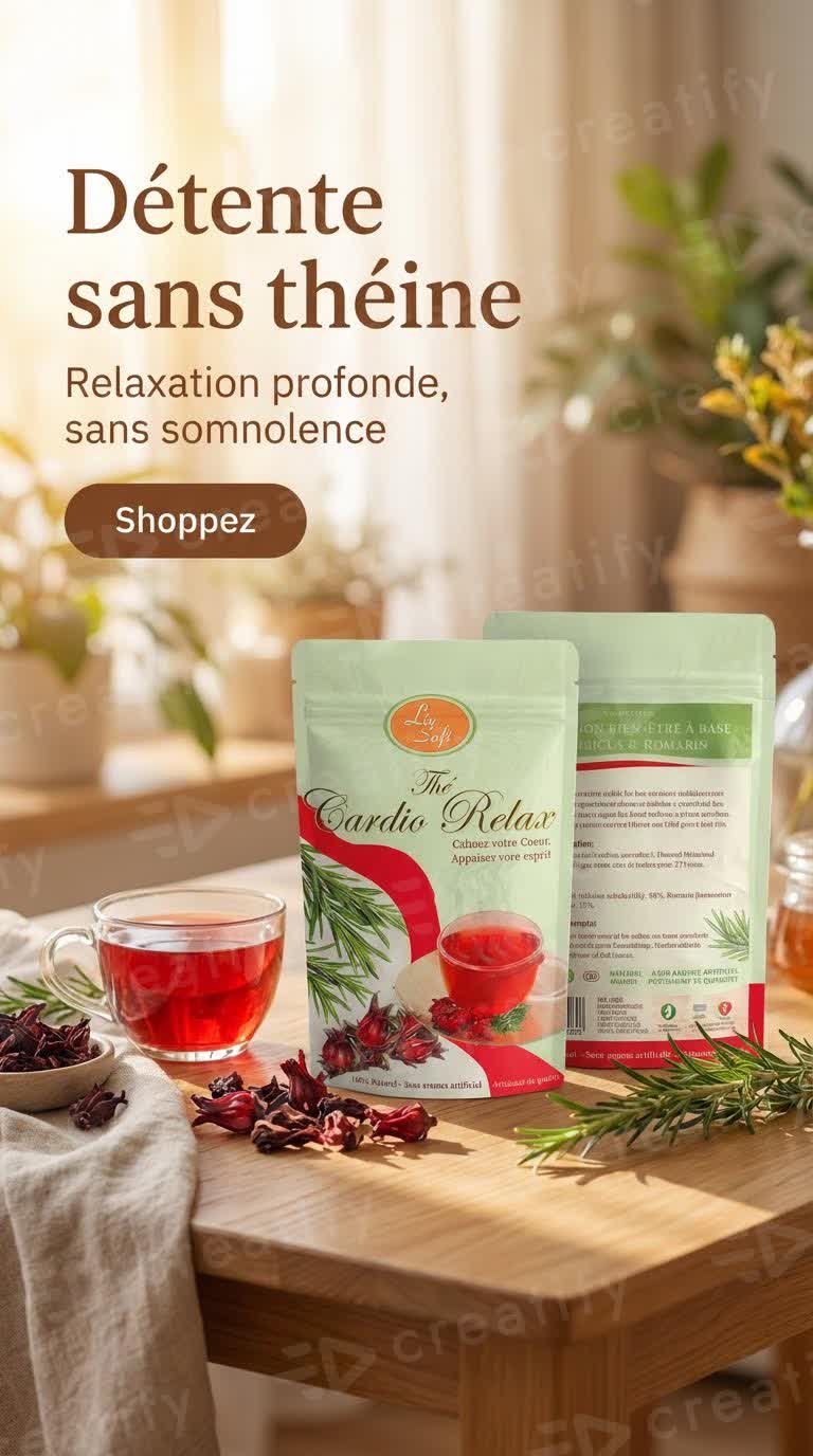 🌺🌿 Cardio Relax - Infusion bien-être hibiscus & romarin