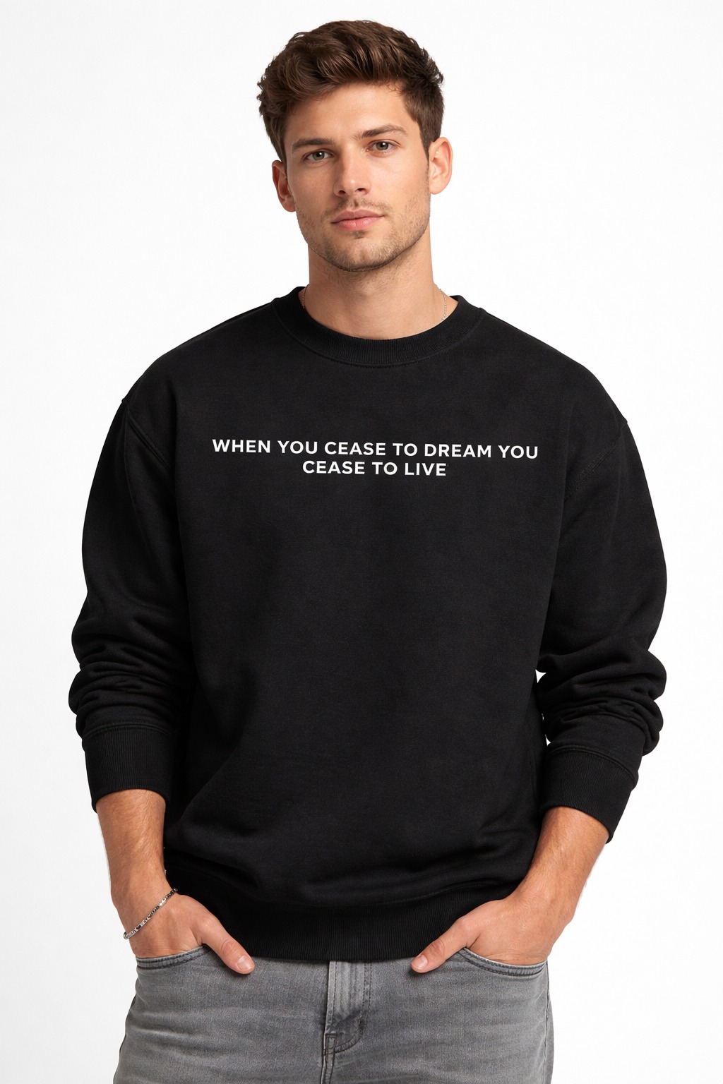 Urban Dragon Print Black Sweatshirt