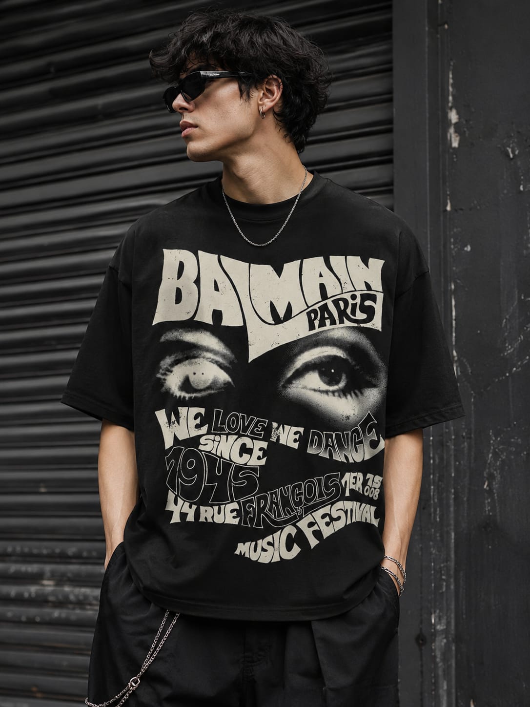 Balmain Paris Graphic T-Shirt