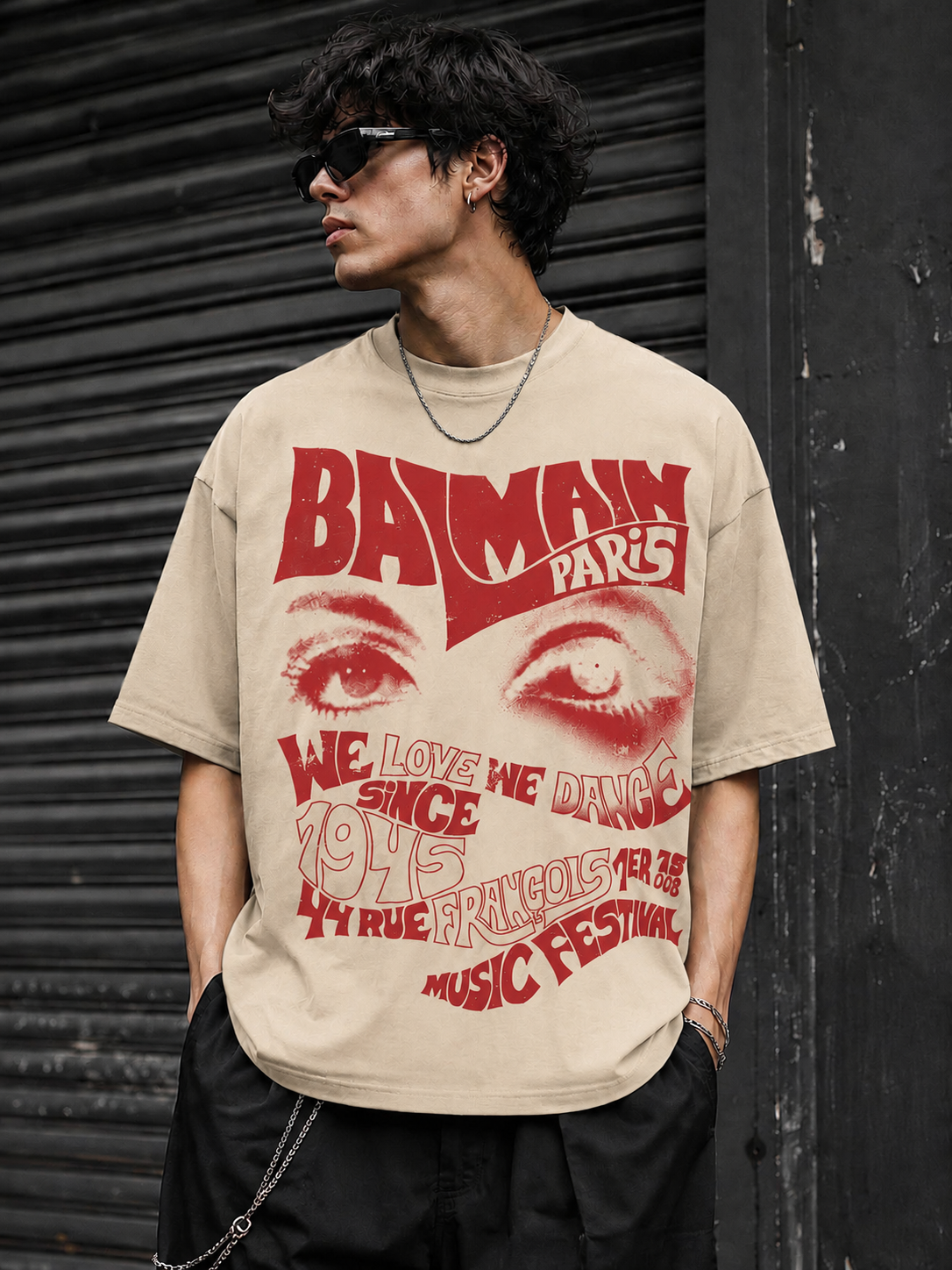 Balmain Paris Graphic T-Shirt