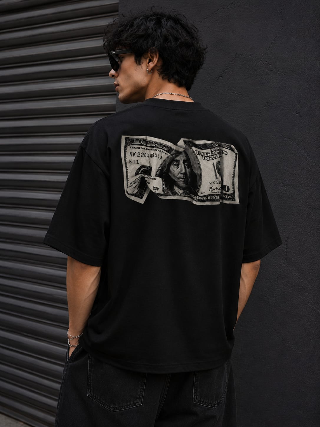 Black Money Graphic T-Shirt