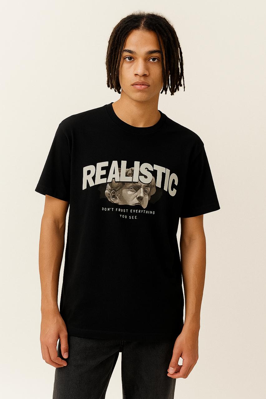 Realistic Graphic T-Shirt – Statement Edition (Black & White)