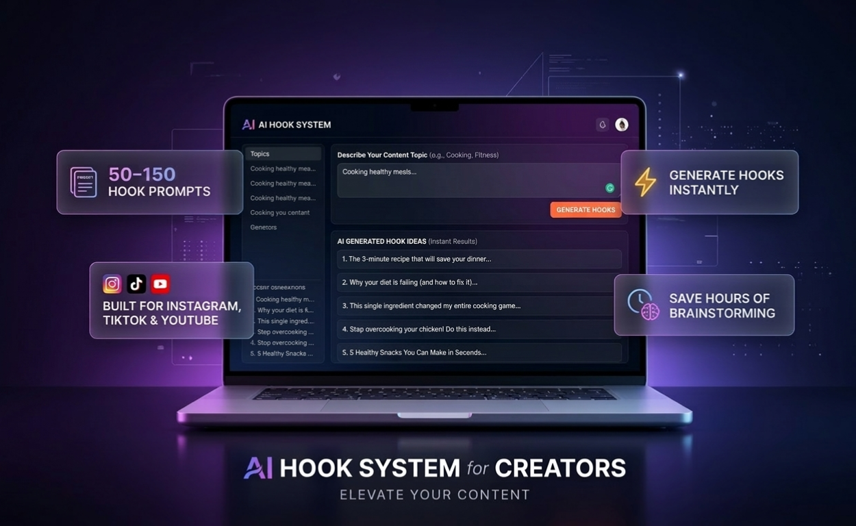 AI Viral Hook System for Creators- Basic