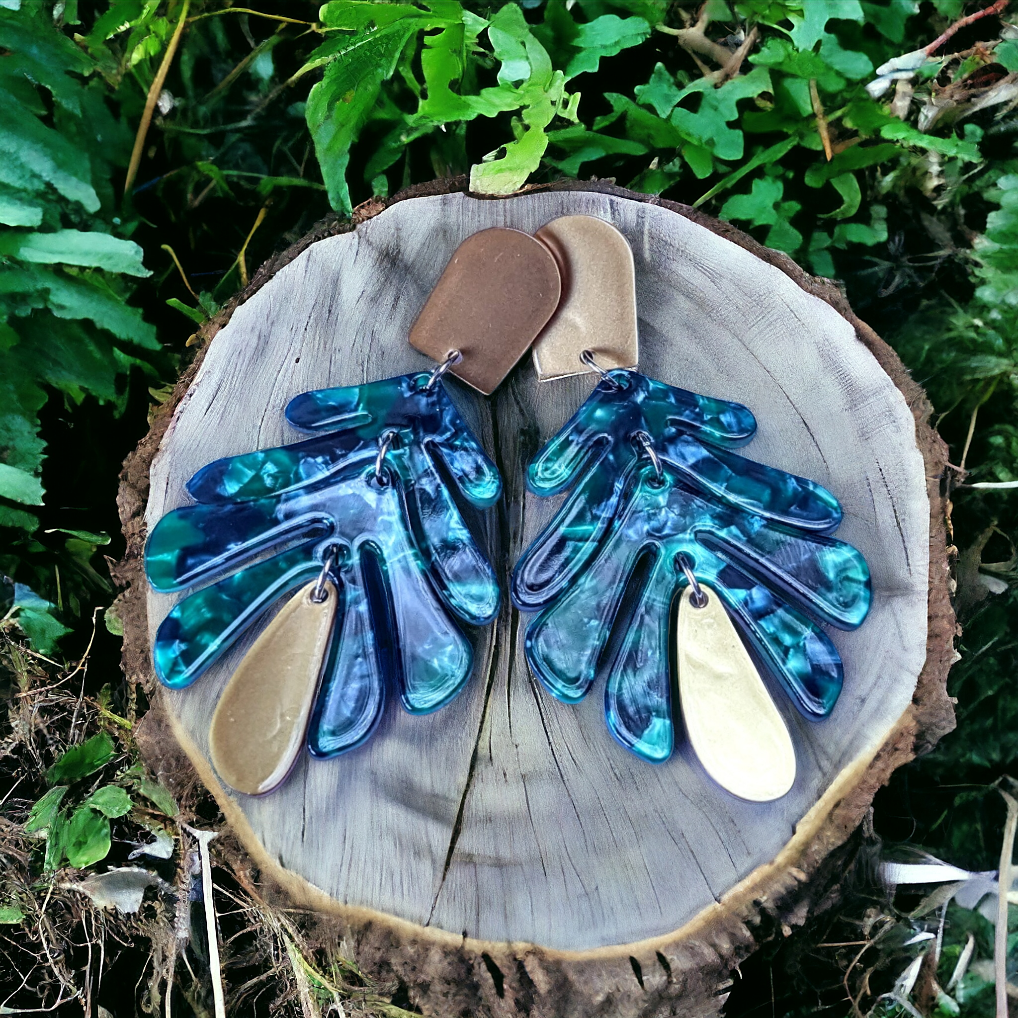 Boucles d'oreilles - Branche de sapin