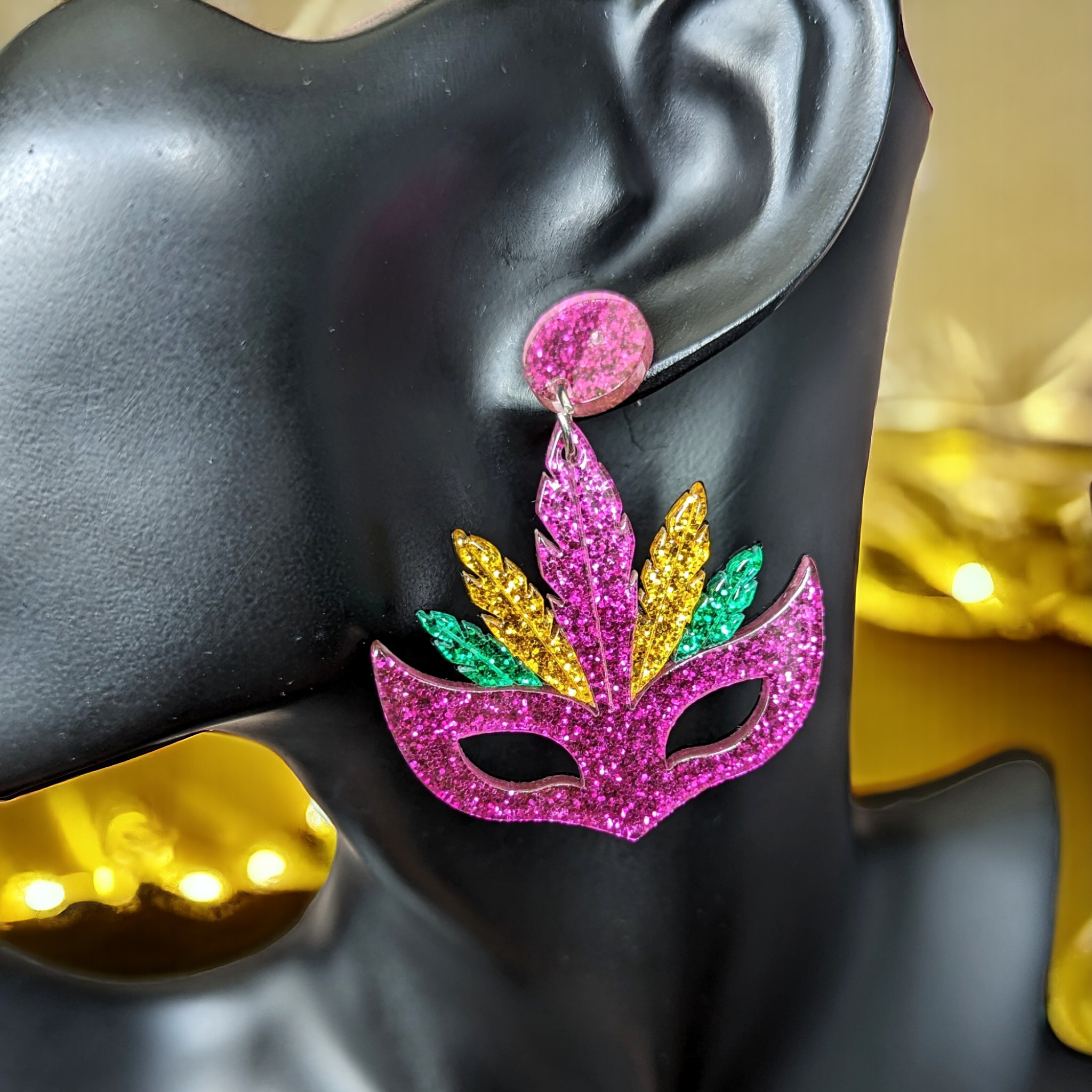 Boucles d'oreilles - Masque de Venise