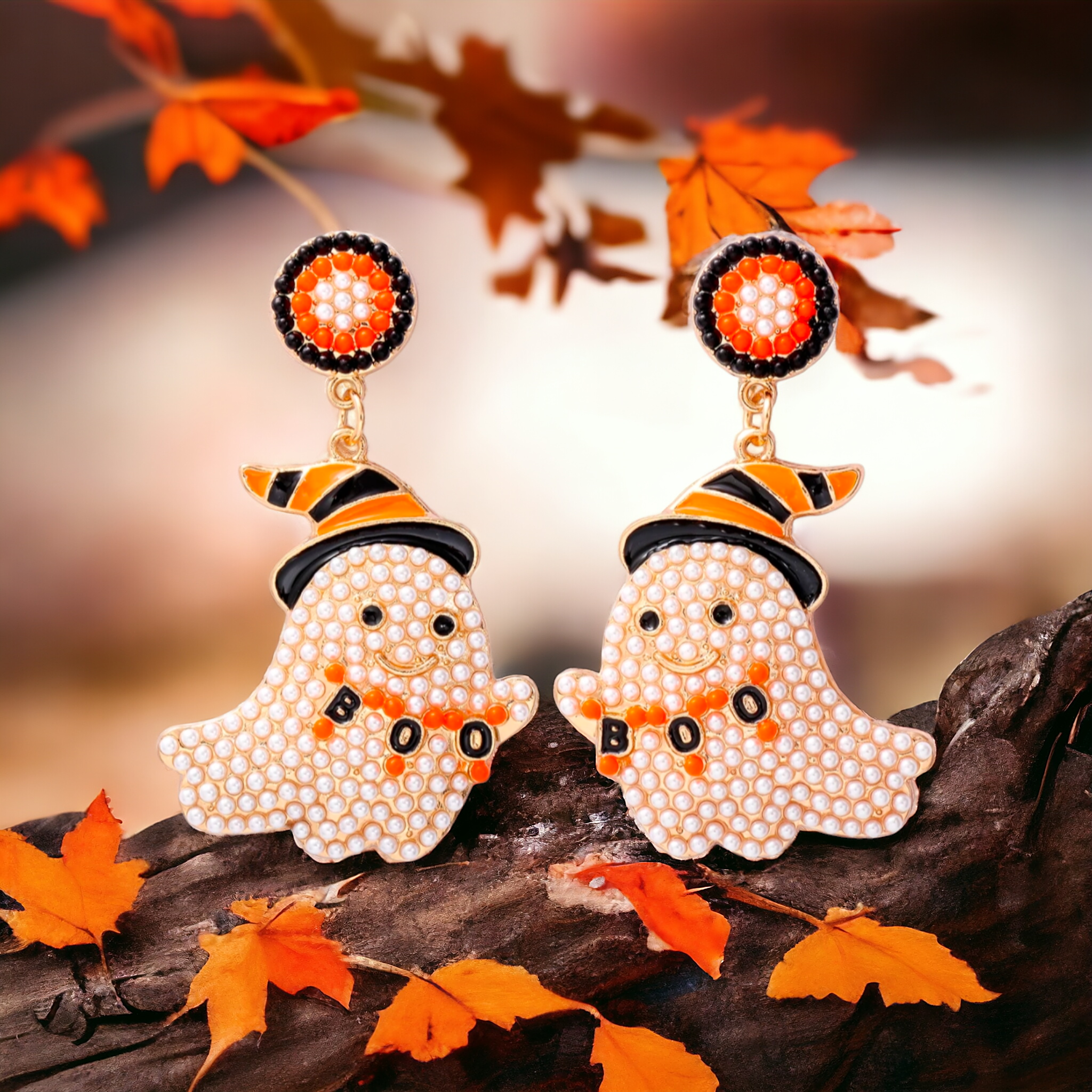 Boucles d'oreilles - Fantôme boo !