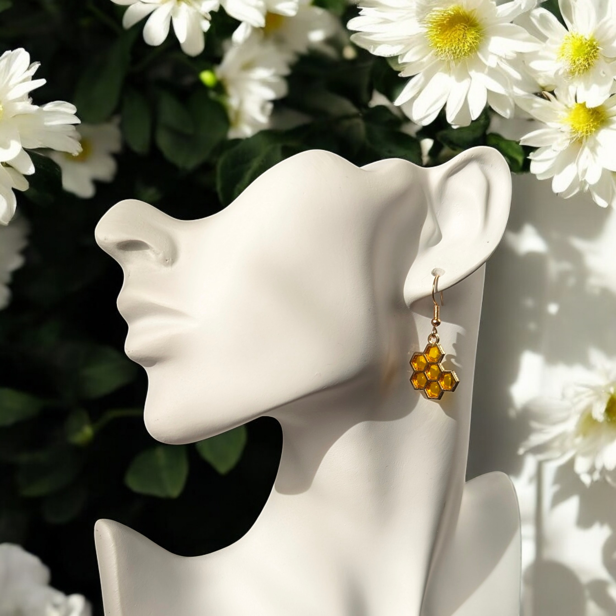 Boucles d'oreilles - Abeille & Miel