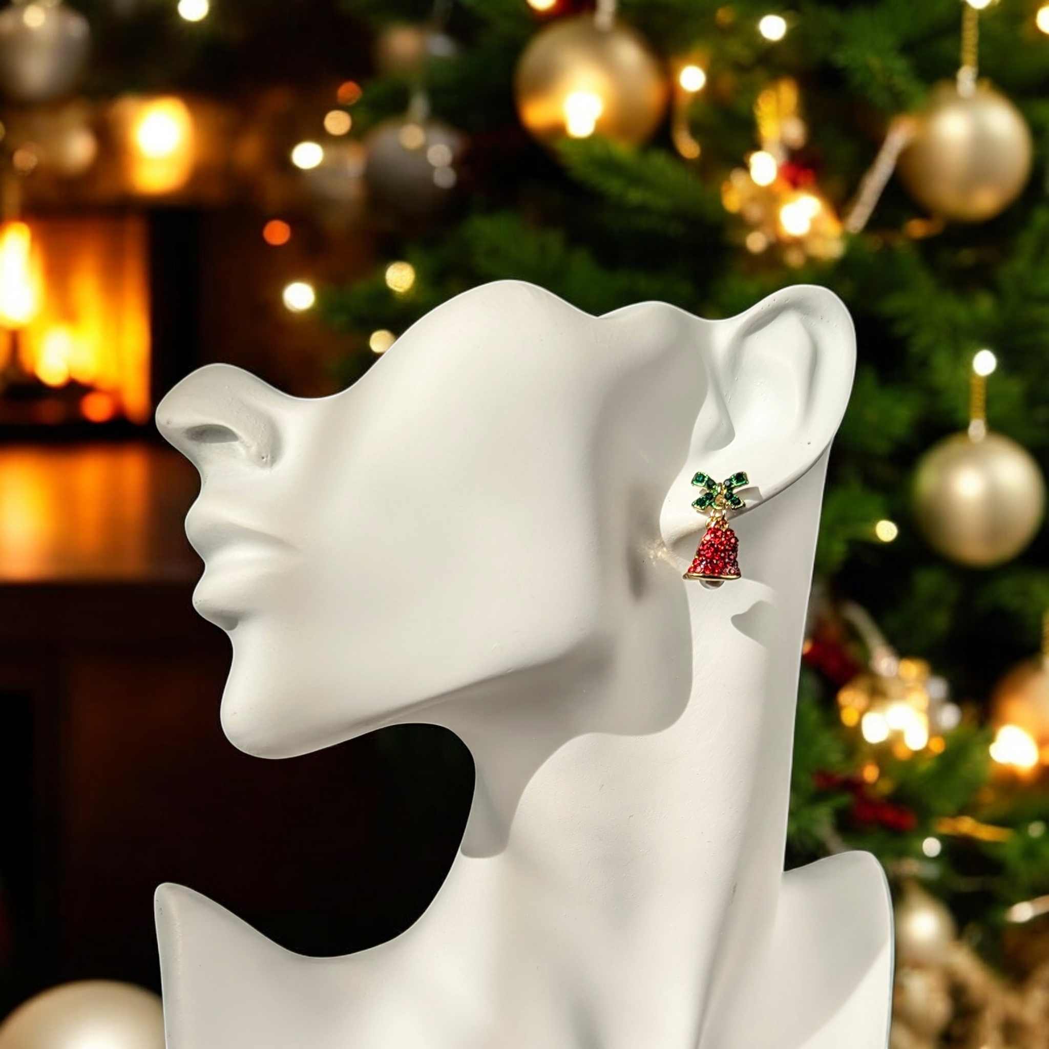 Boucles d'oreilles - Petites cloches de noël