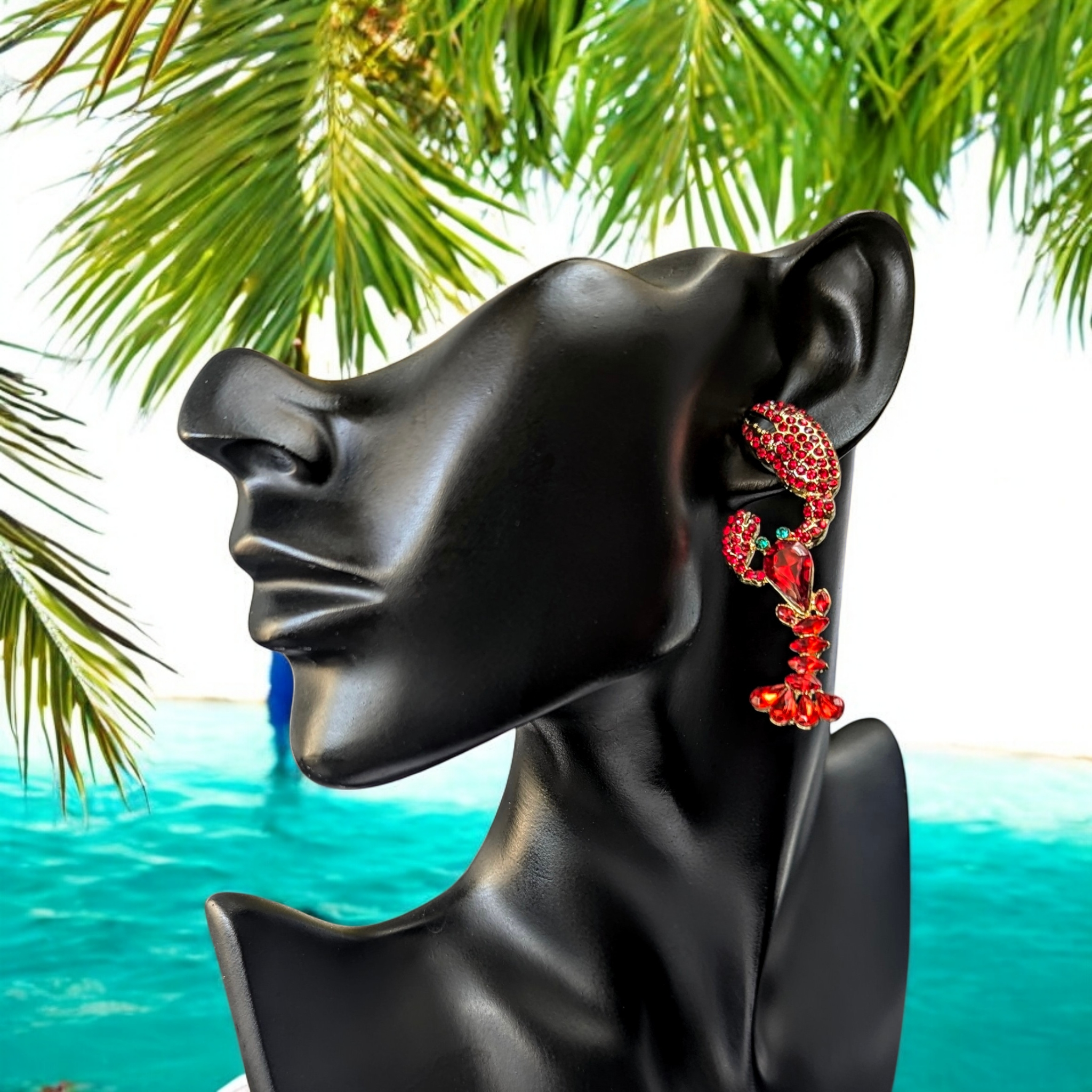 Boucles d'oreilles - Homard royal