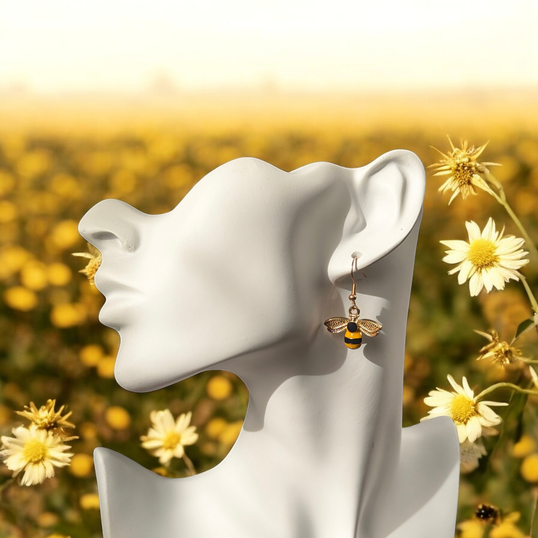 Boucles d'oreilles - Abeille & Miel