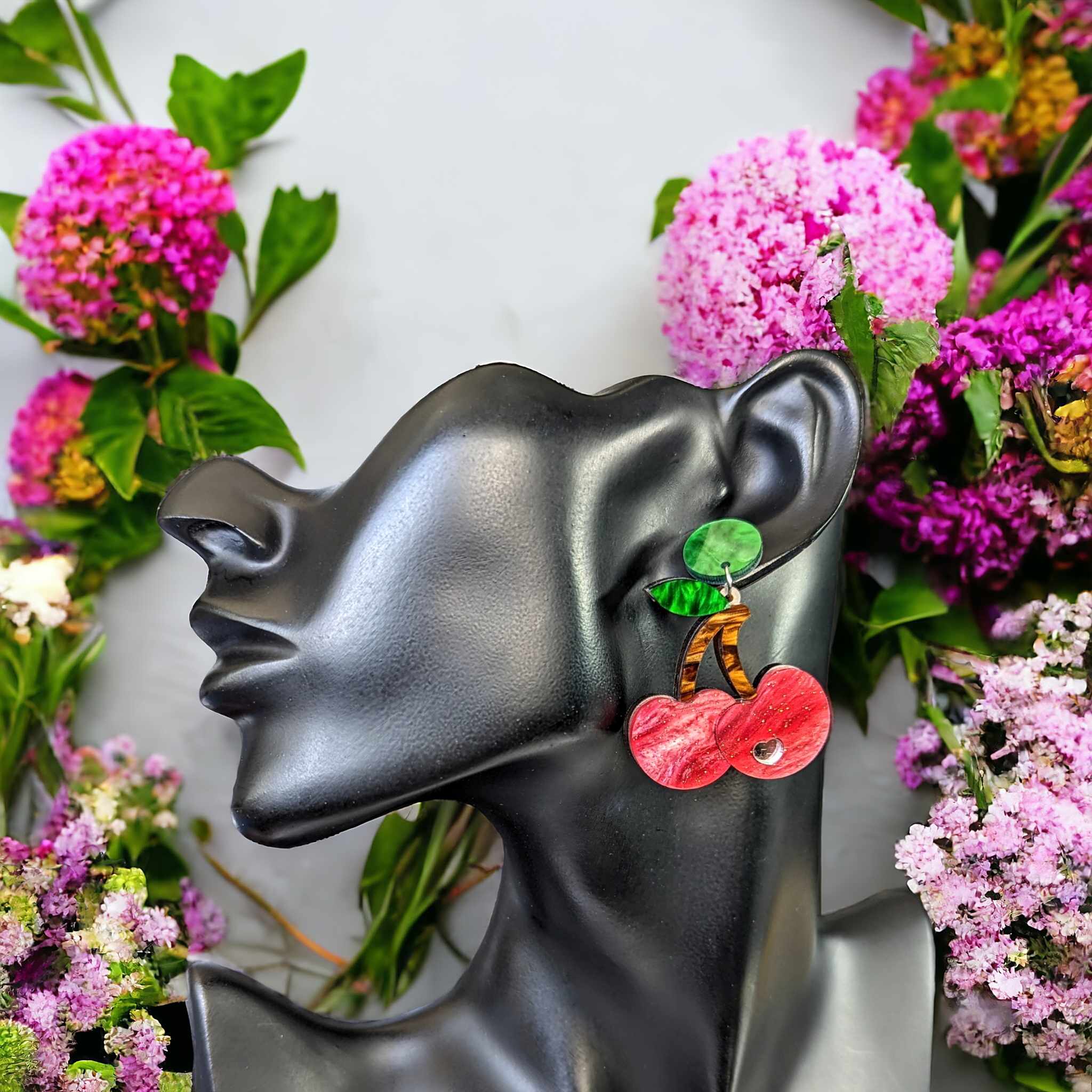 Boucles d'oreilles - Cerises