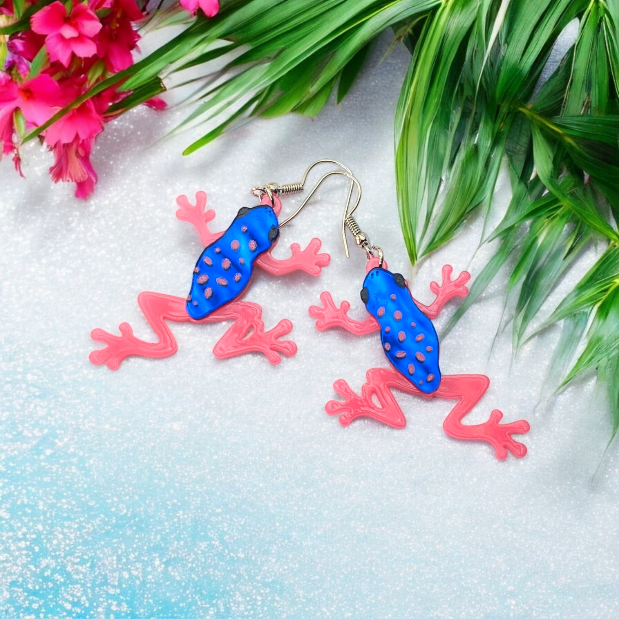 Boucles d'oreilles - Grenouille phosphorescente