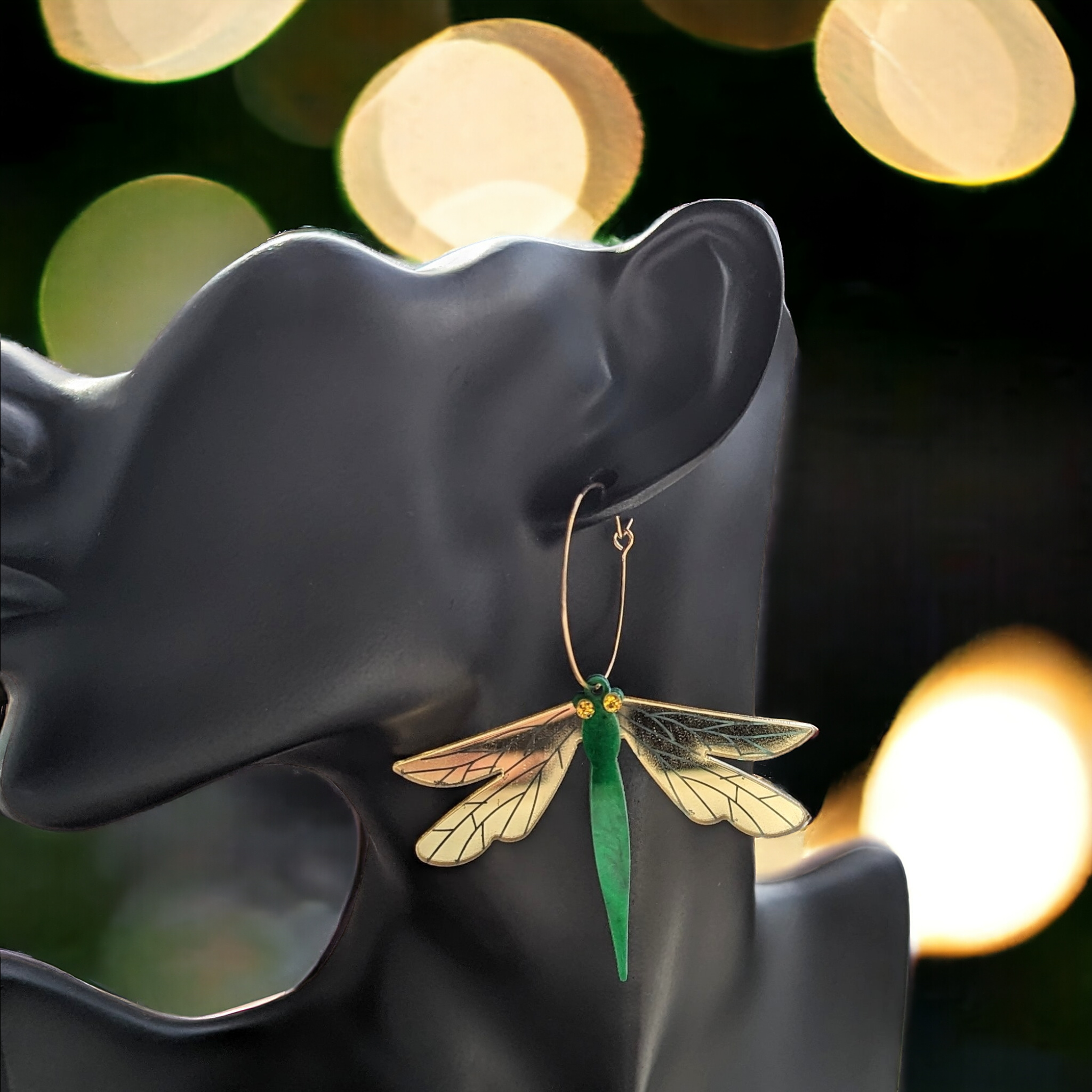 Boucles d'oreilles - Libellule