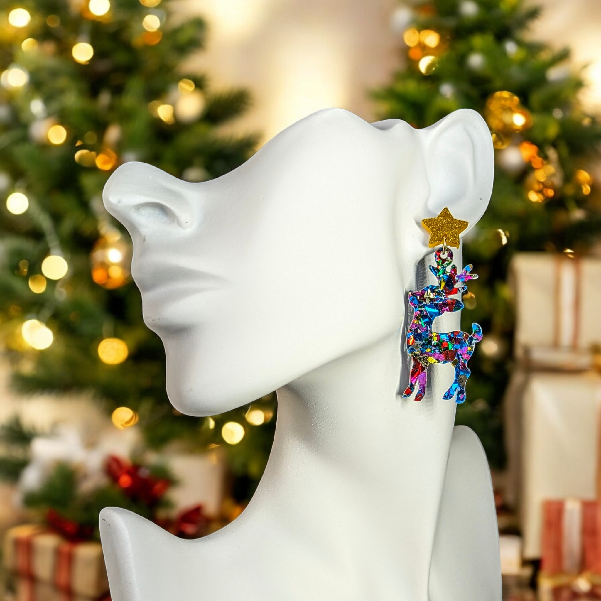 Boucles d'oreilles - Rennes magique