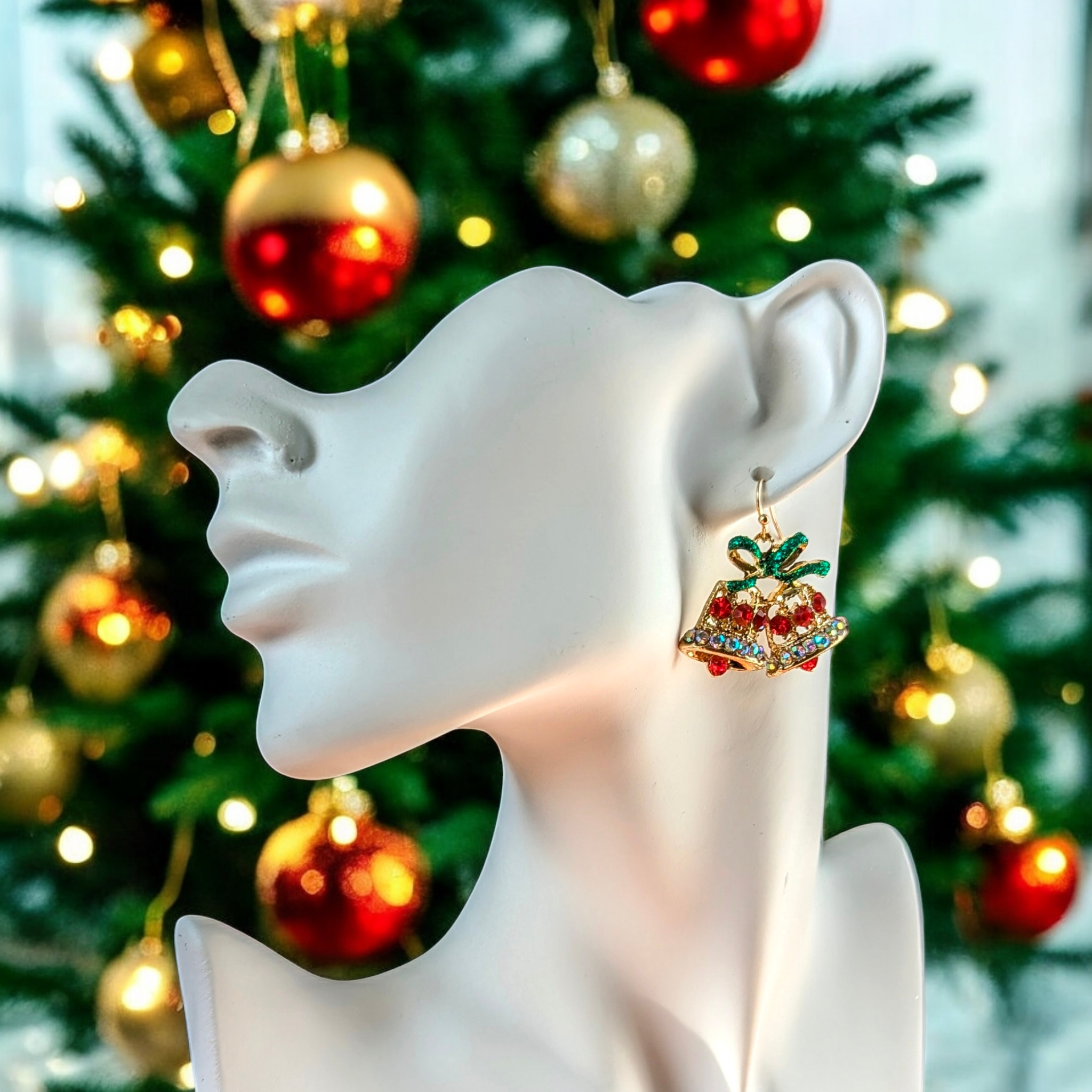Boucles d'oreilles - Cloches de Noël