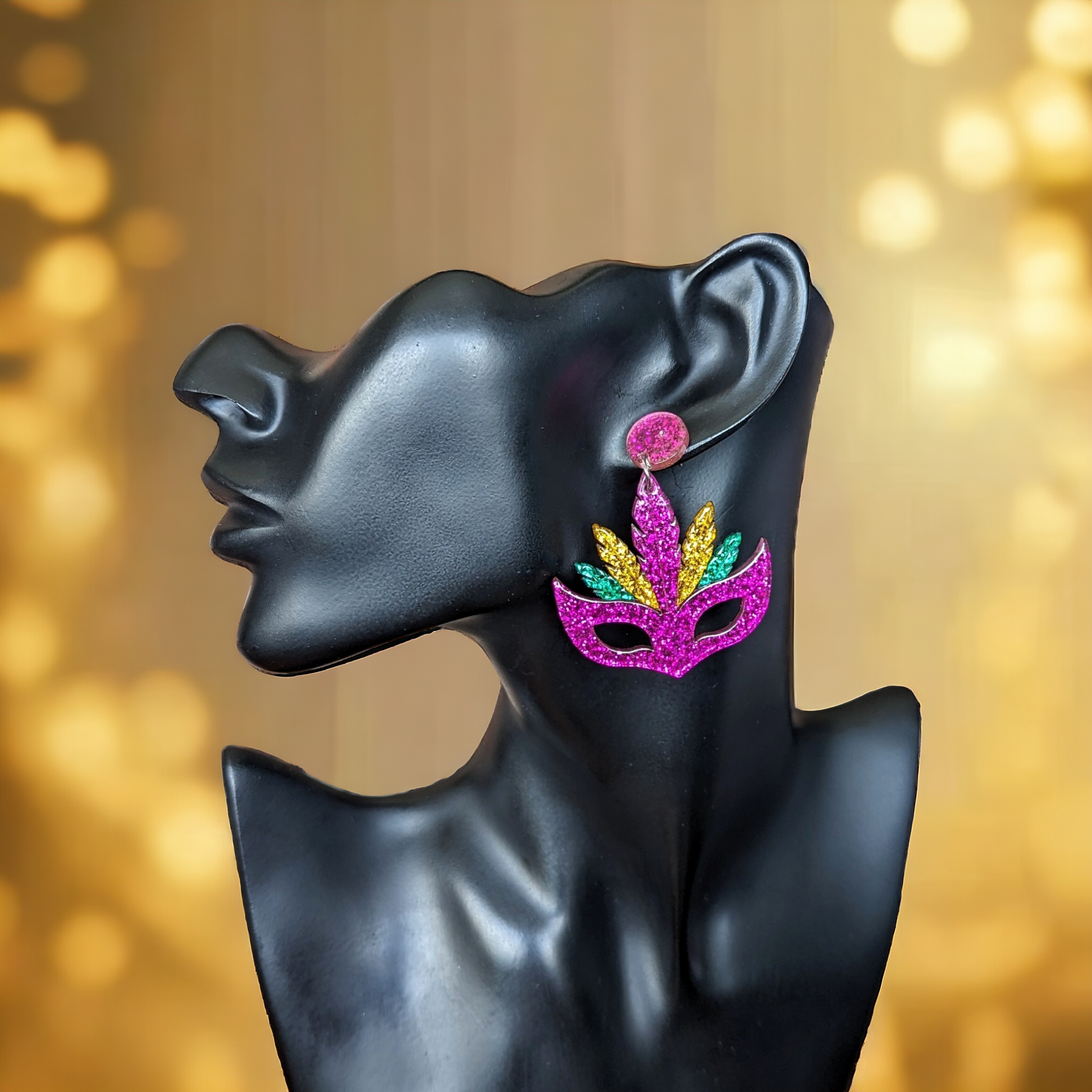 Boucles d'oreilles - Masque de Venise