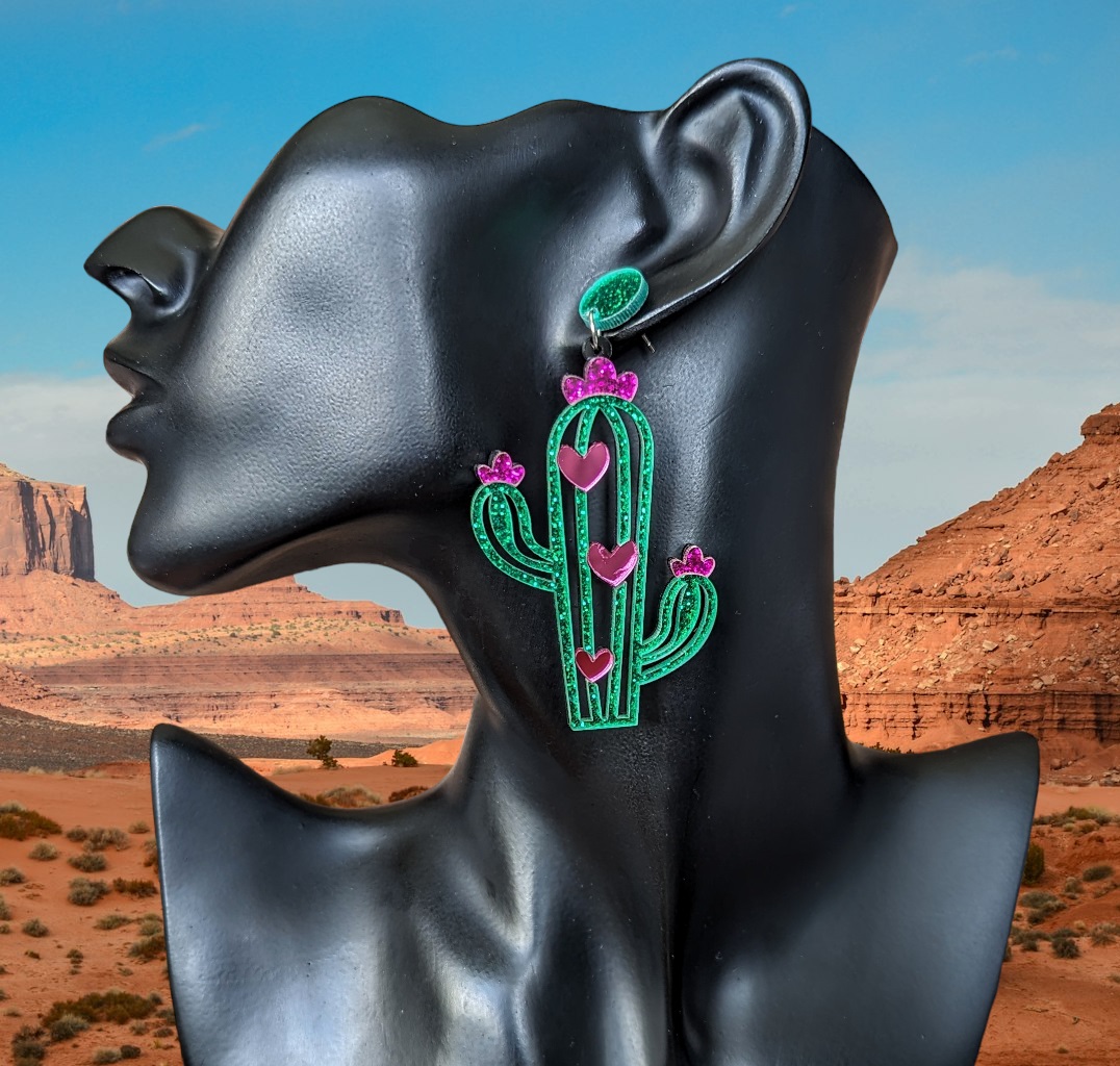 Boucles d'oreilles - Cactus love
