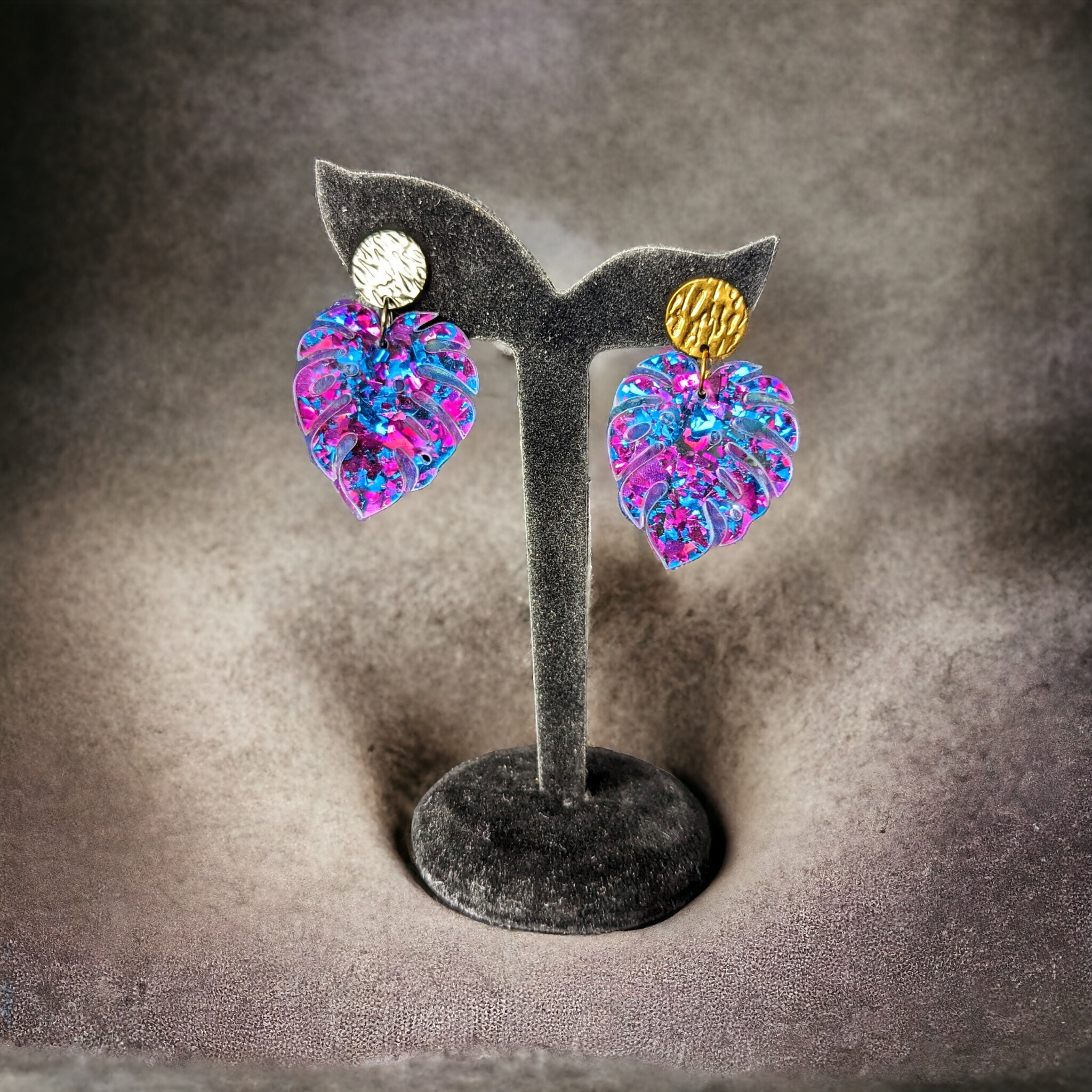 Boucles d'oreilles - Philo purple