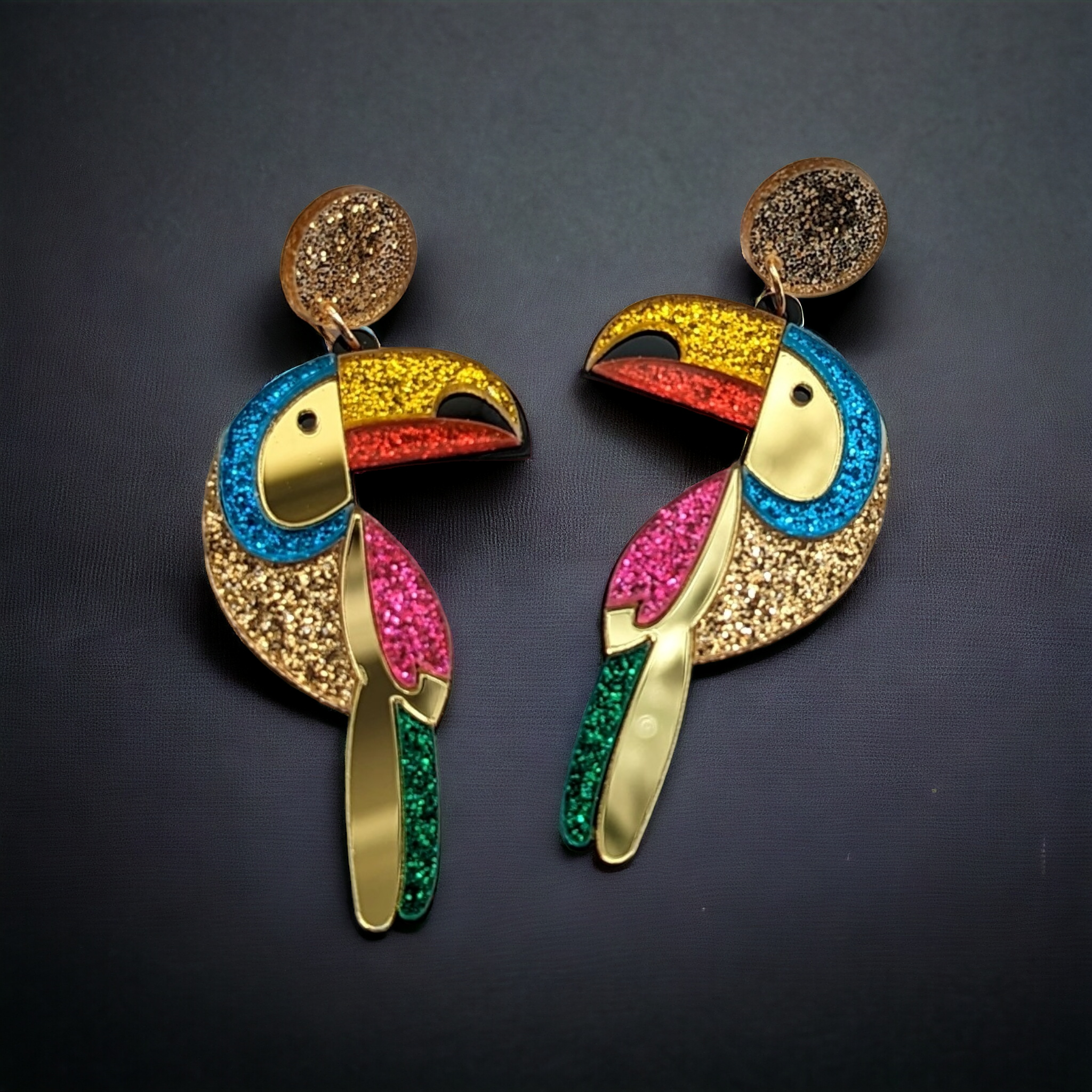 Boucles d'oreilles - Toucan