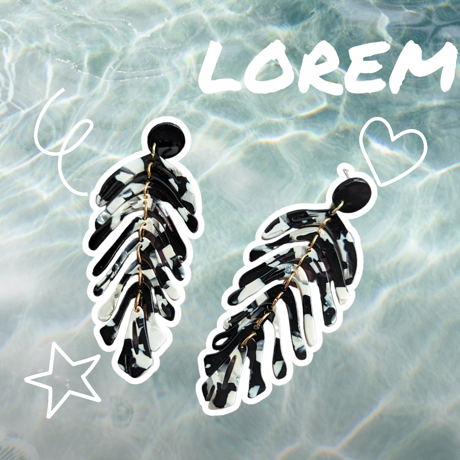 Boucles d'oreilles - Épines de marbre