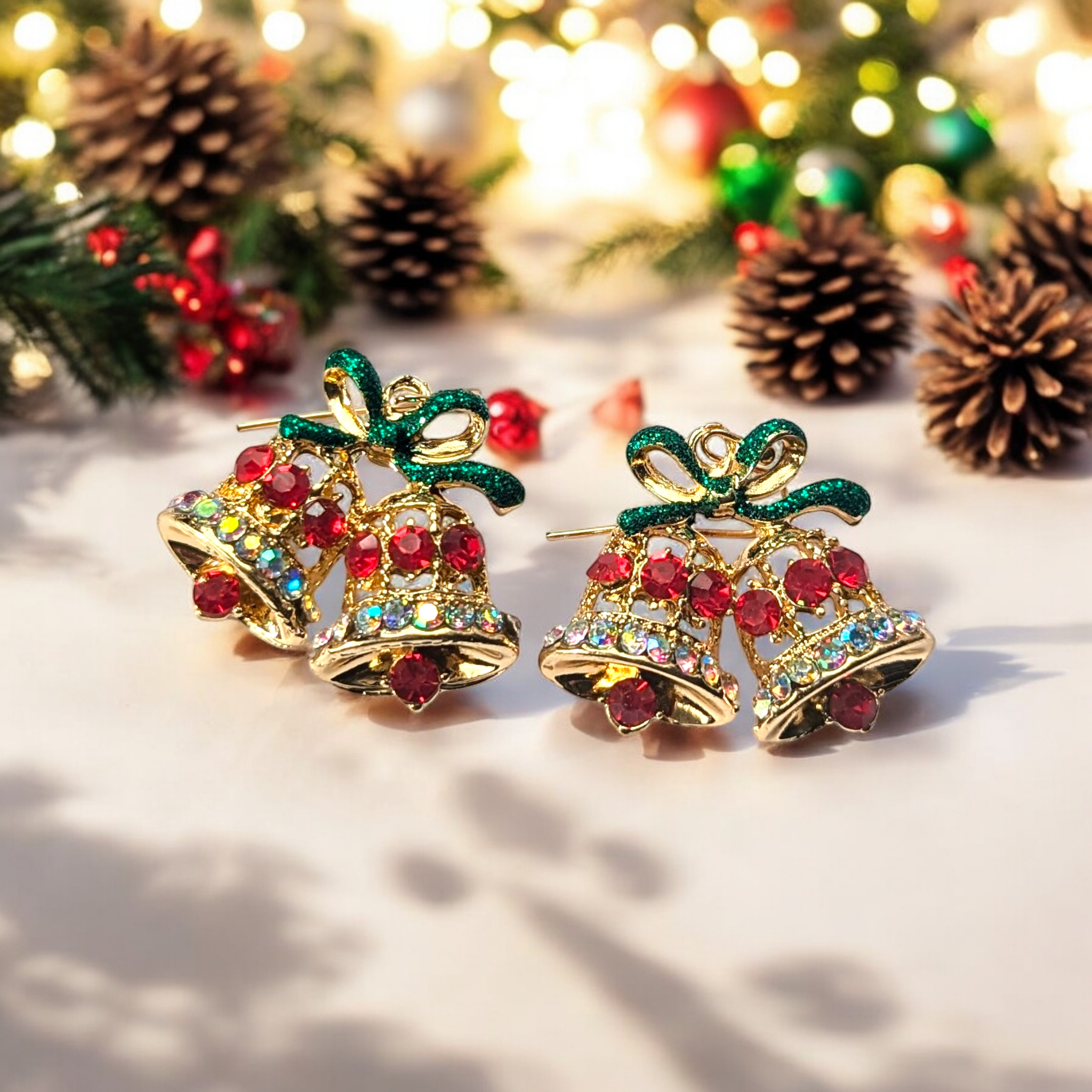 Boucles d'oreilles - Cloches de Noël