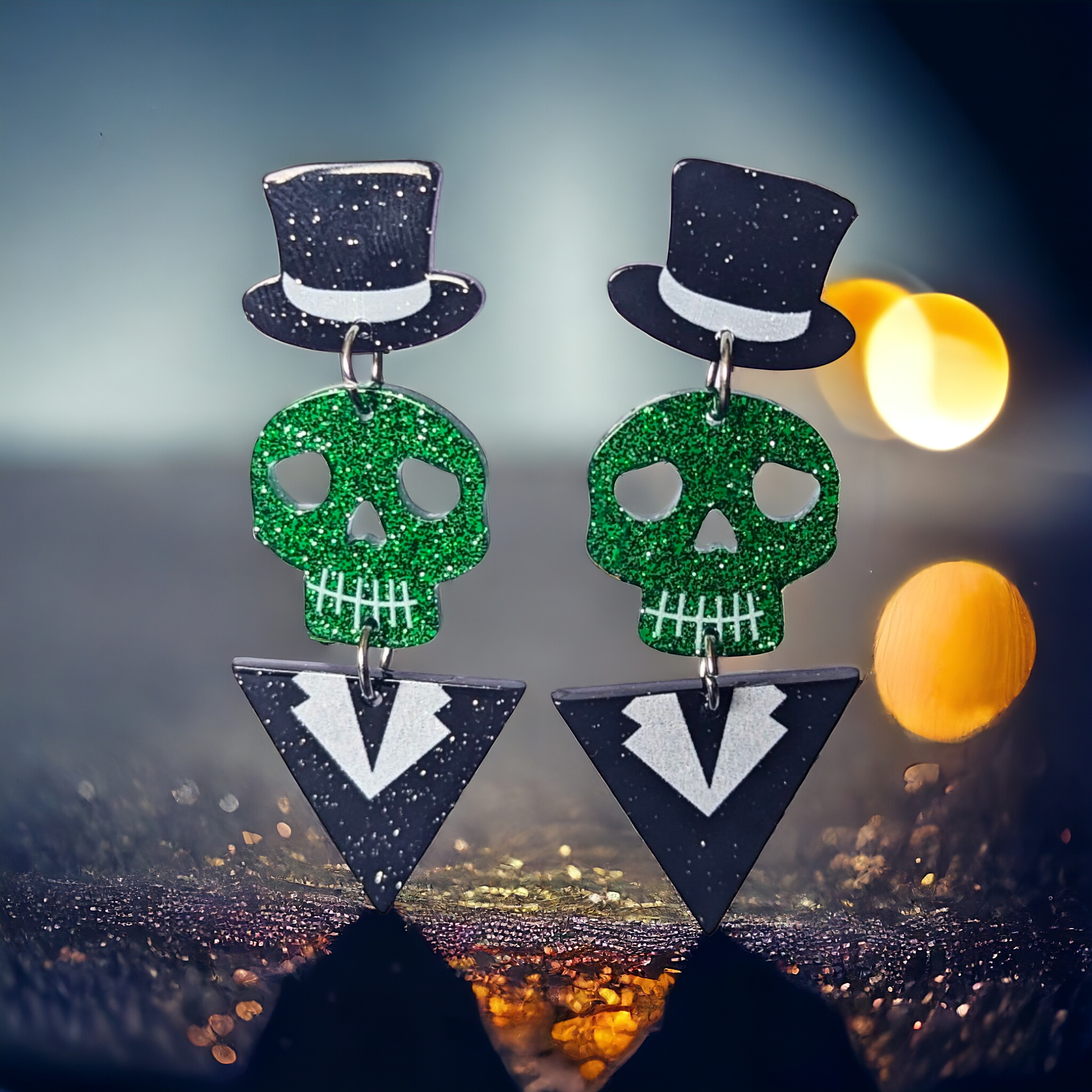 Boucles d'oreilles - Squelette dandy