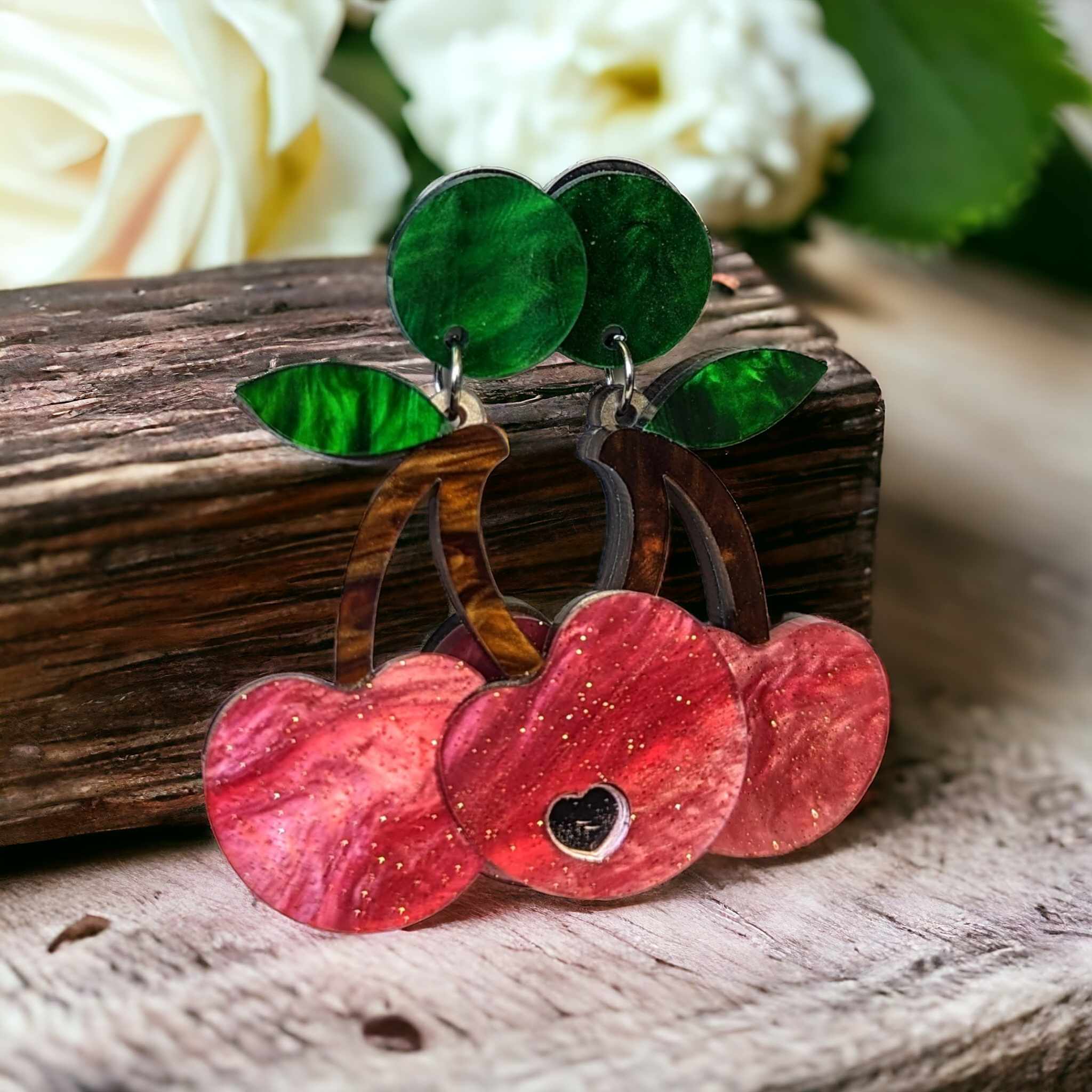Boucles d'oreilles - Cerises