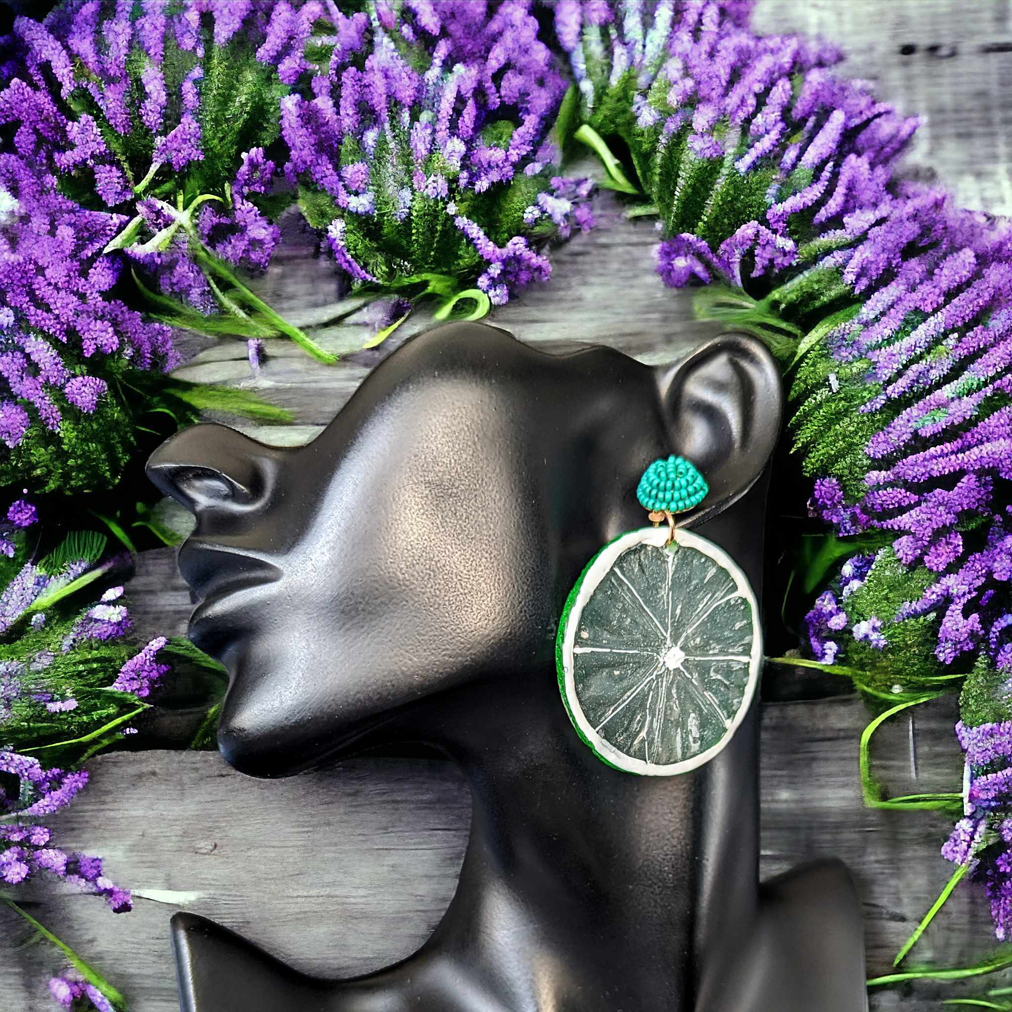 Boucles d'oreilles - Citron vert