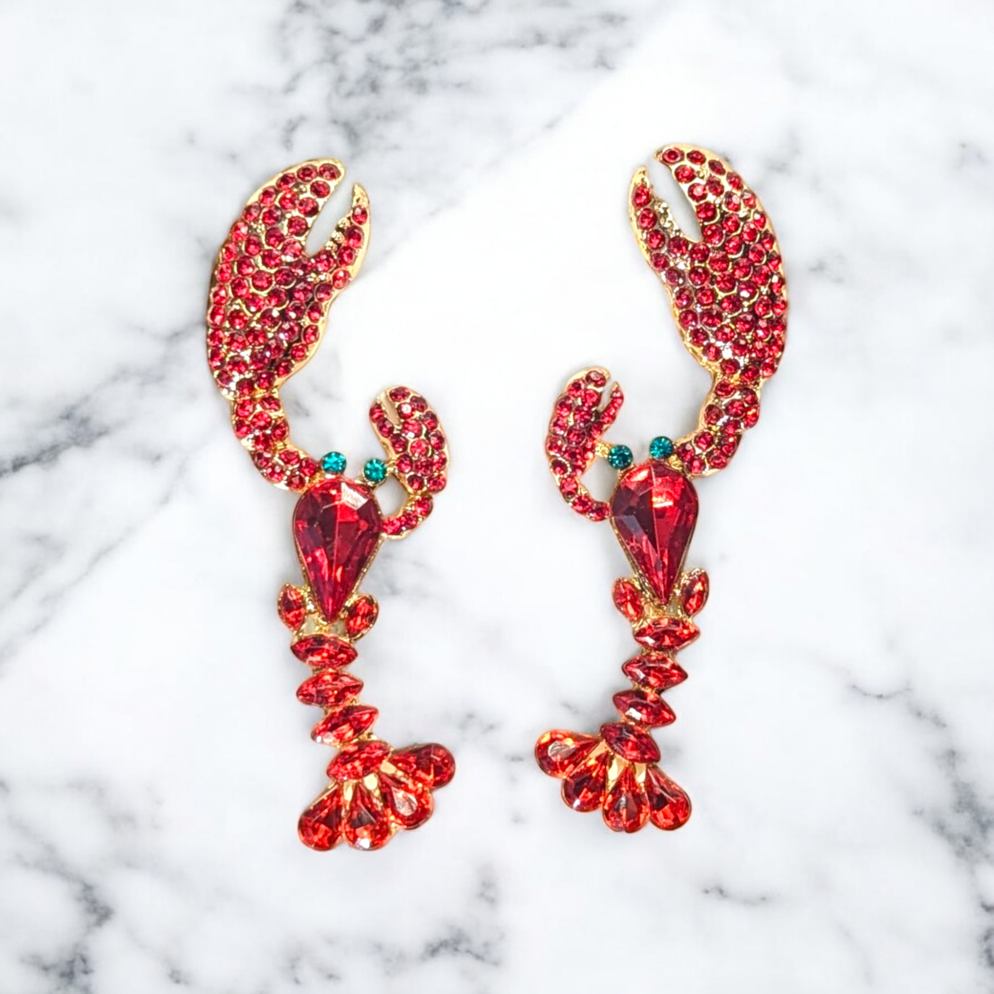 Boucles d'oreilles - Homard royal