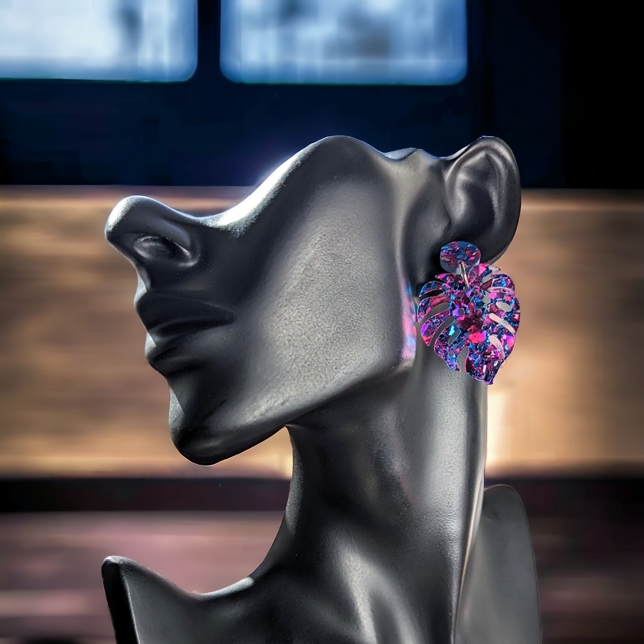 Boucles d'oreilles - Philo purple