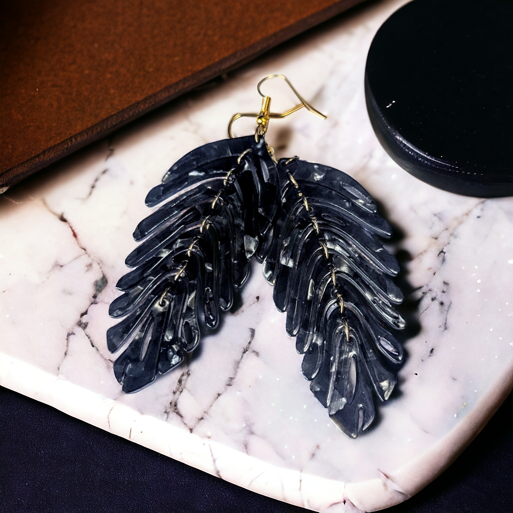 Boucles d'oreilles - Épines nuit noire