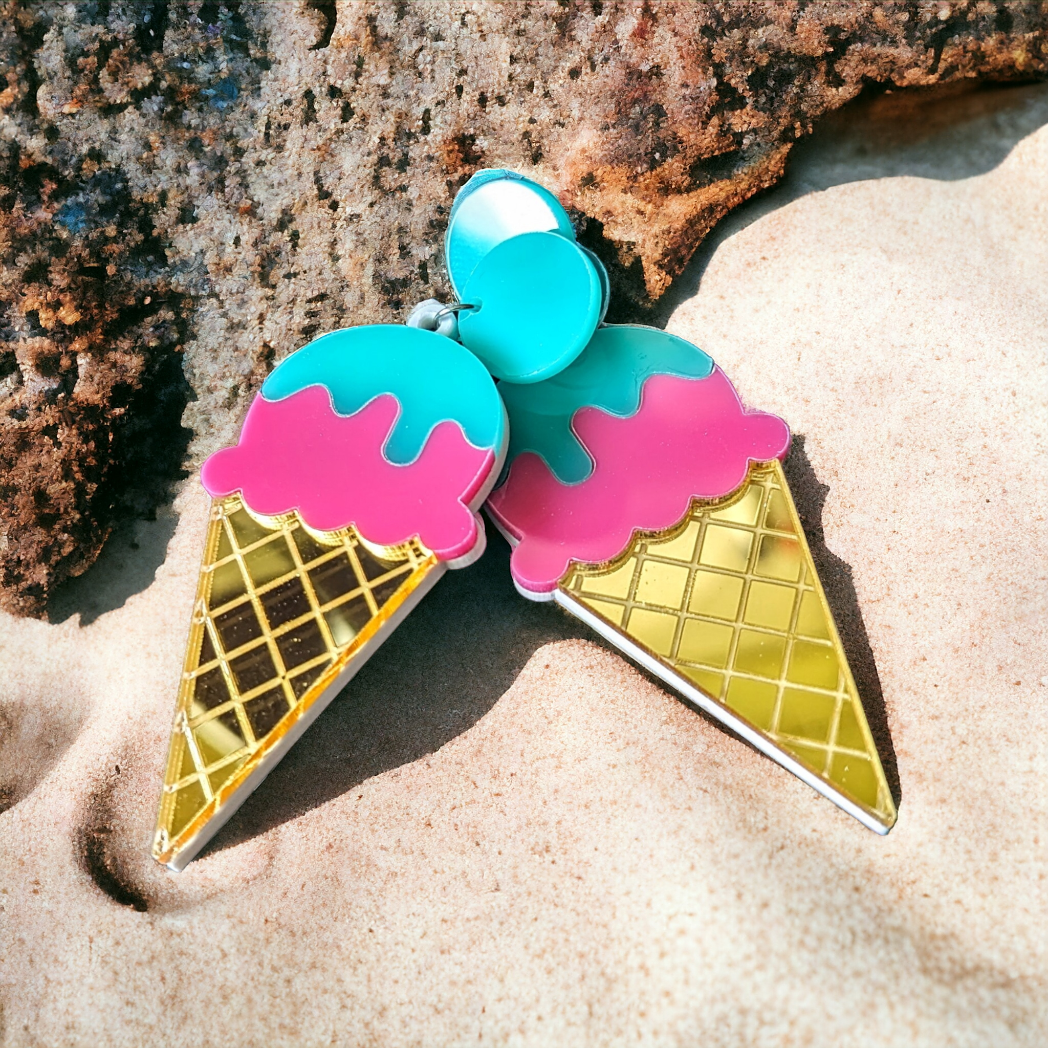 Boucles d'oreilles - Glace de licorne