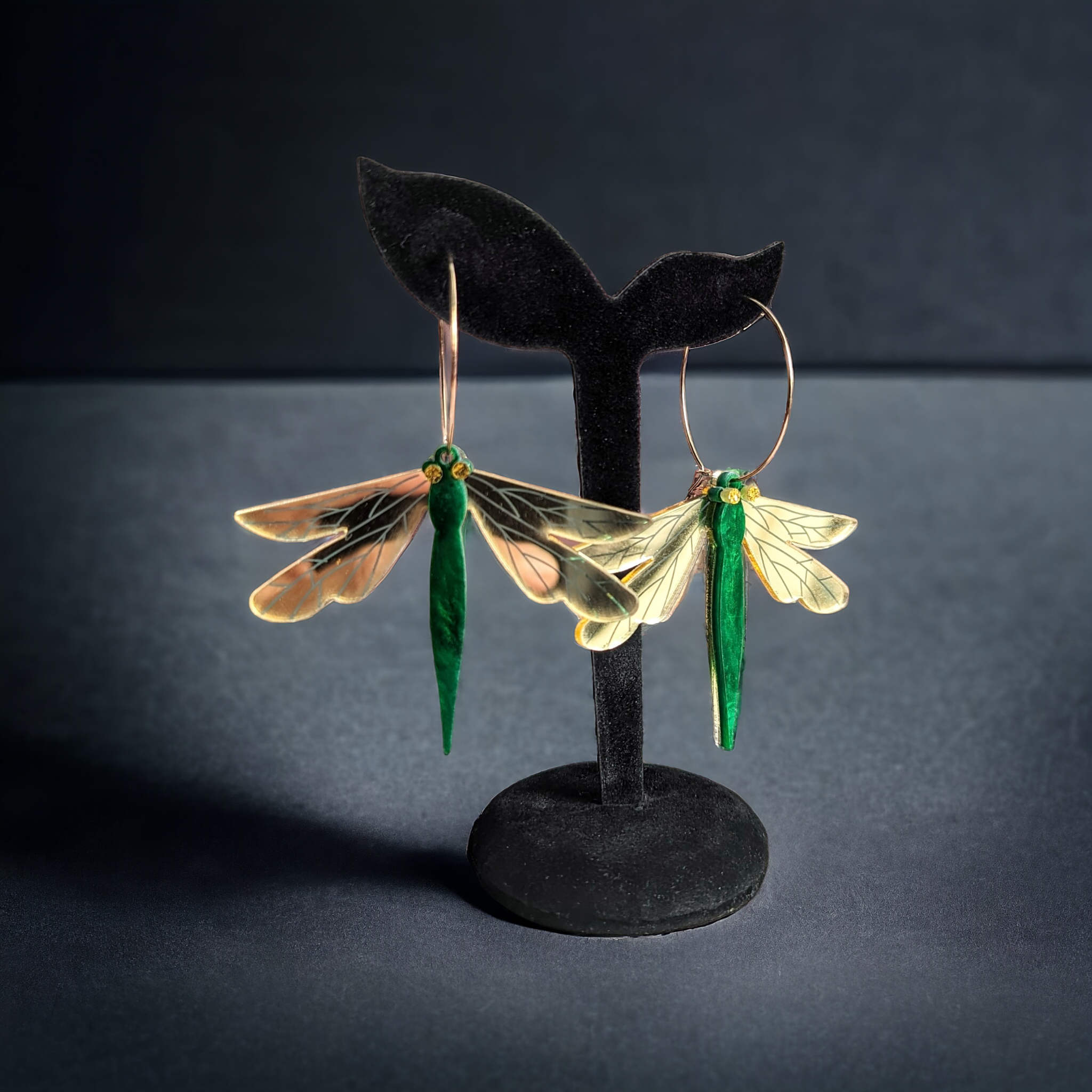 Boucles d'oreilles - Libellule