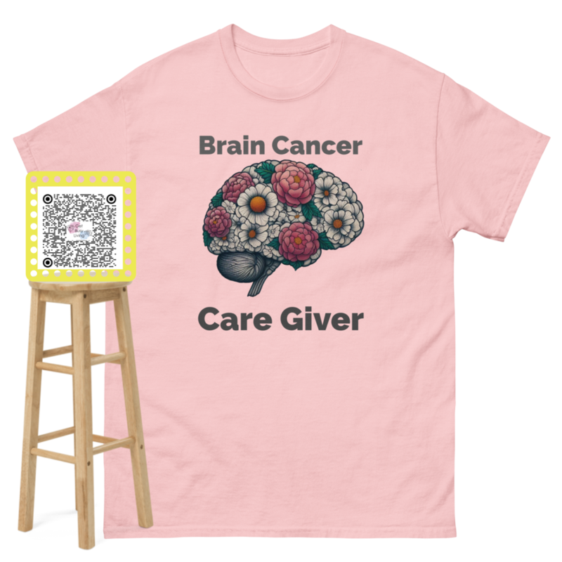 Unisex Brain Cancer Caregiver Classic T- Free Shipping 