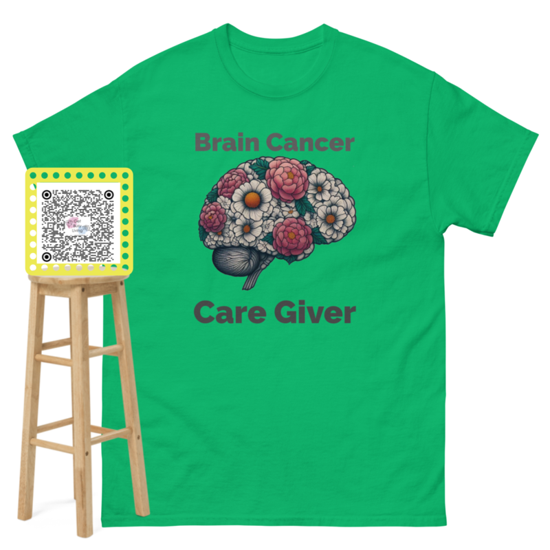 Unisex Brain Cancer Caregiver Classic T- Free Shipping 