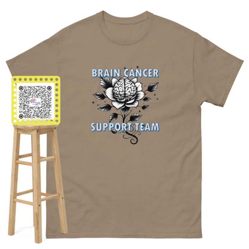 Unisex Brain Cancer Support Team Classic T - Free Shipping 