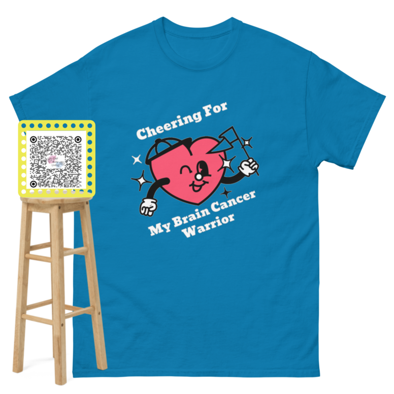Unisec Cheering For My Brain Cancer Warrior Classic T - Free Shipping  
