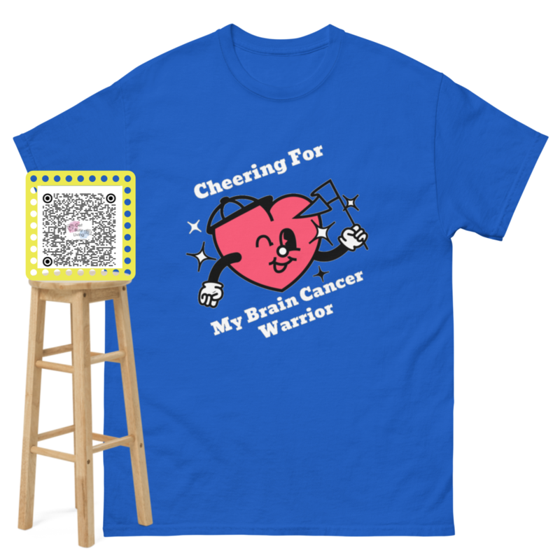 Unisec Cheering For My Brain Cancer Warrior Classic T - Free Shipping  