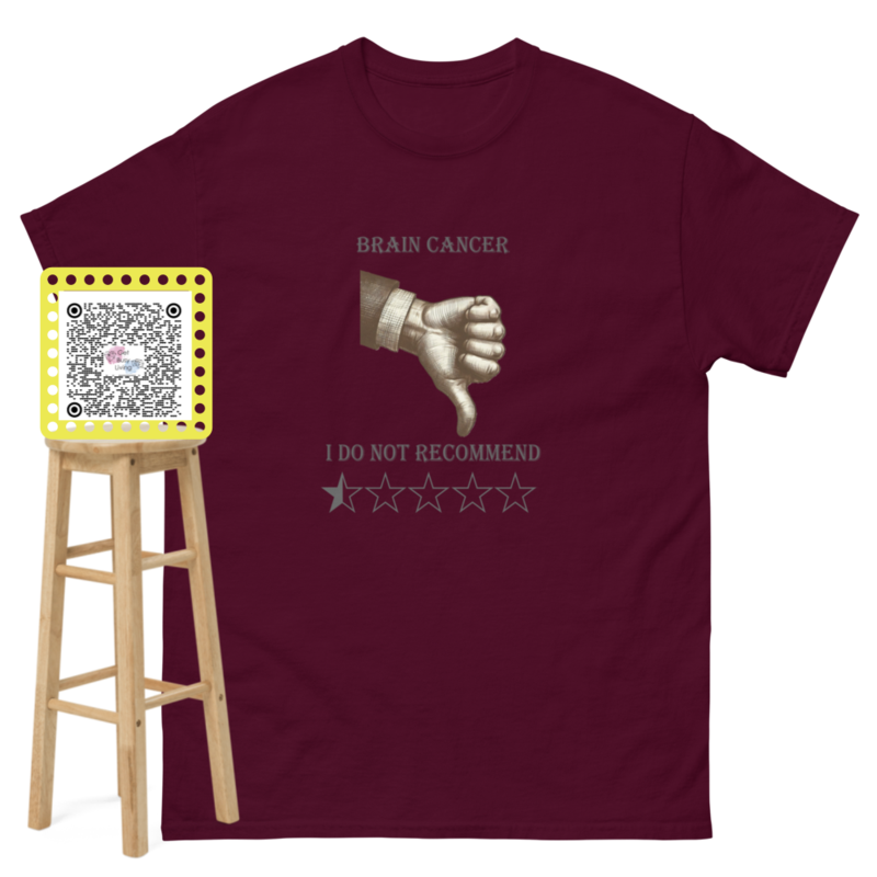 Unisex Thumbs Down Cancer Review Classic T - Free Shipping 