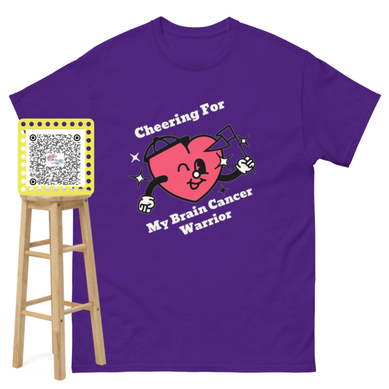 Unisec Cheering For My Brain Cancer Warrior Classic T - Free Shipping  