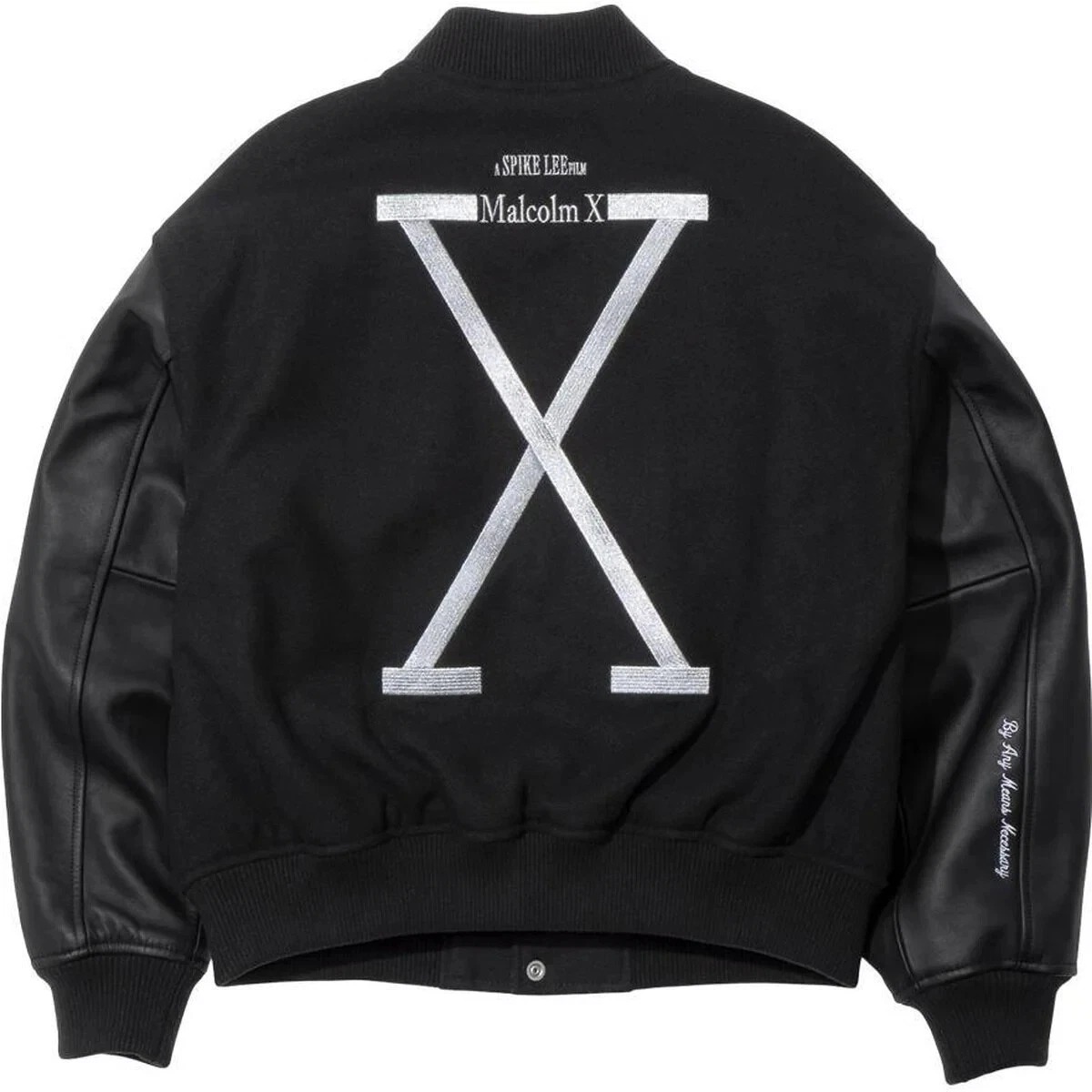 Malcolm X 40 Forty Acres & A Mule Spike Lee Filmworks Black Varsity Men's Jacket