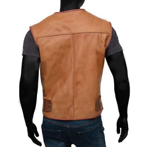 Paul Hogan Crocodile Dundee Leather Vest