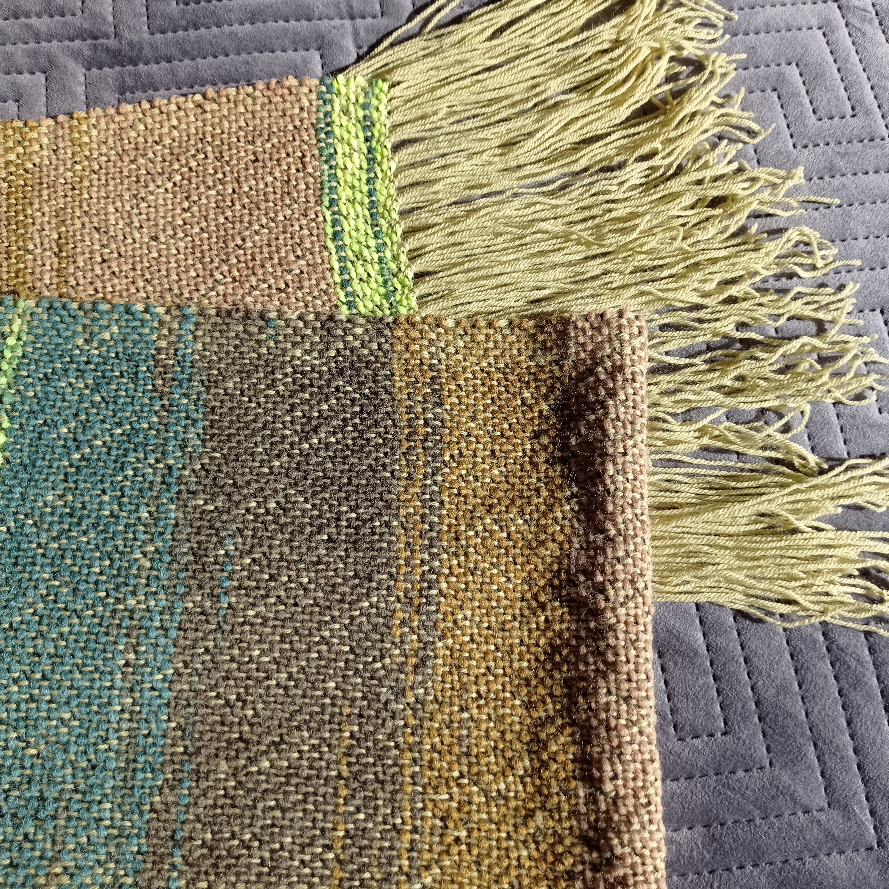 Echarpe vert dégradé