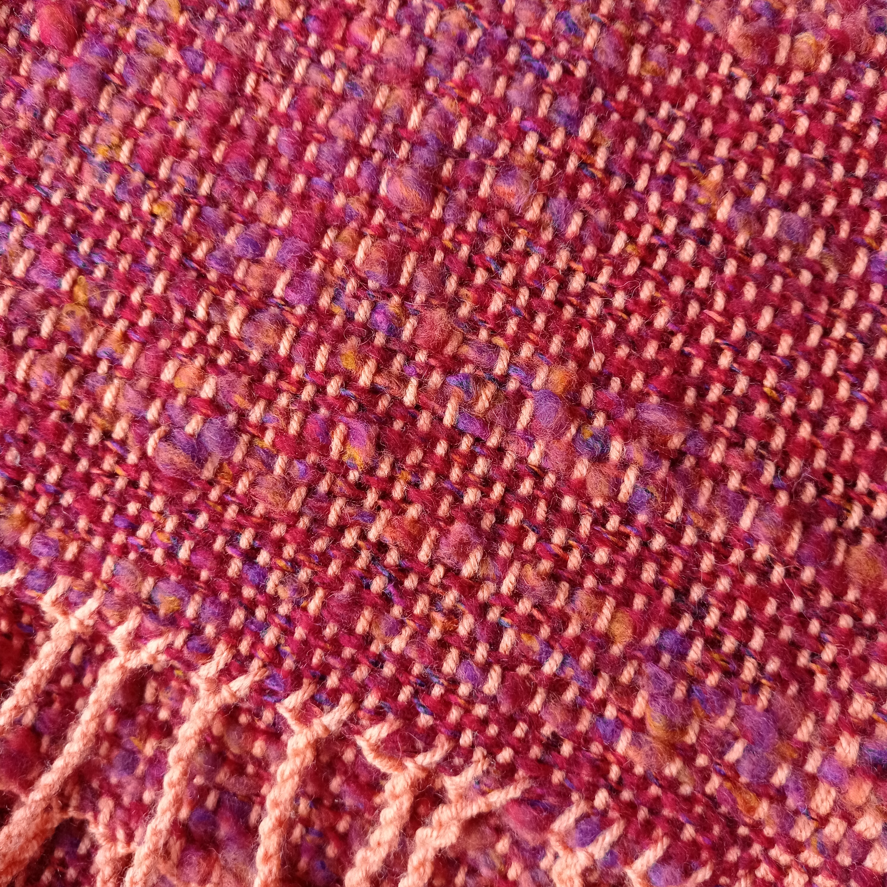 Echarpe fantaisie tissée à la main