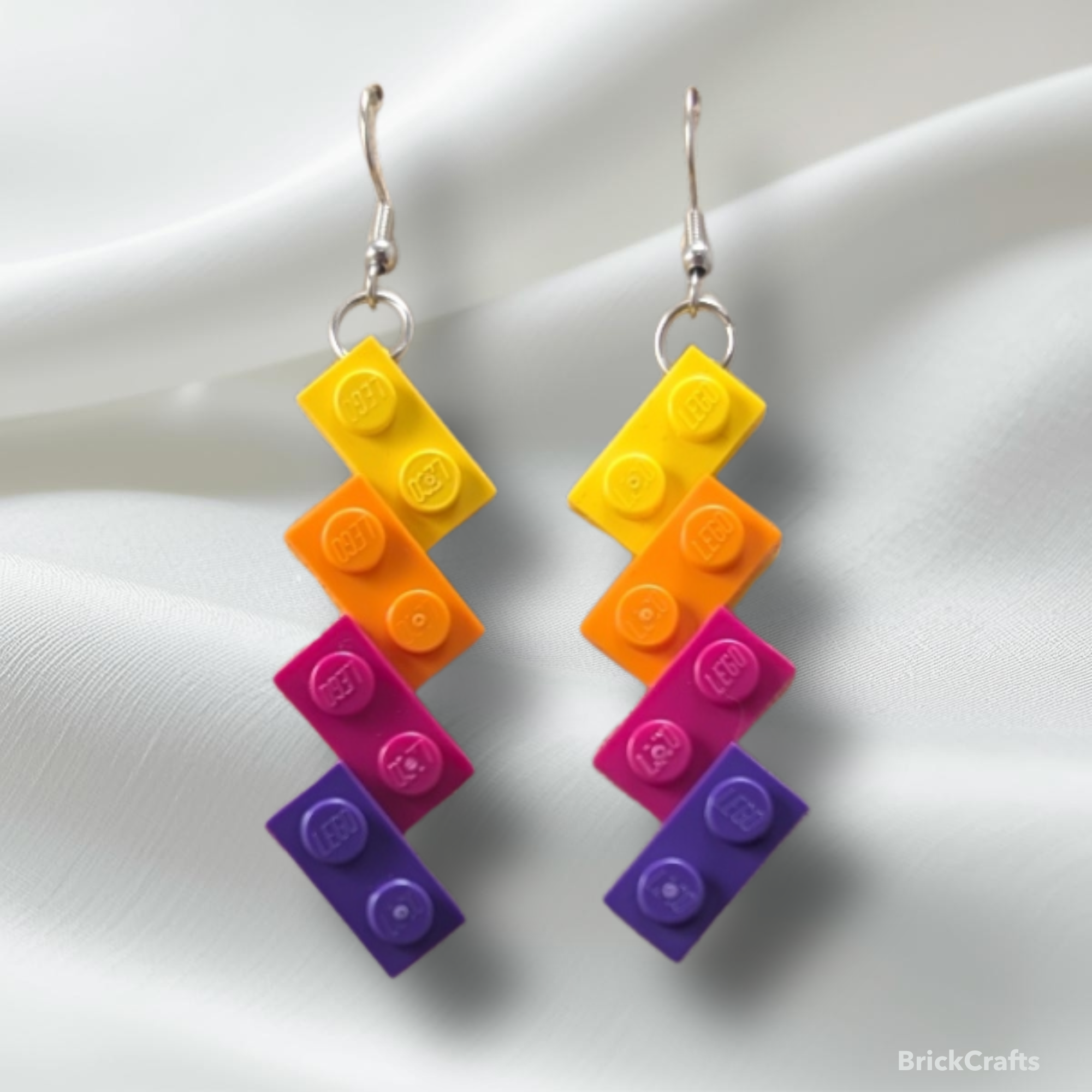 Quadruple ZigZag LEGO Earrings
